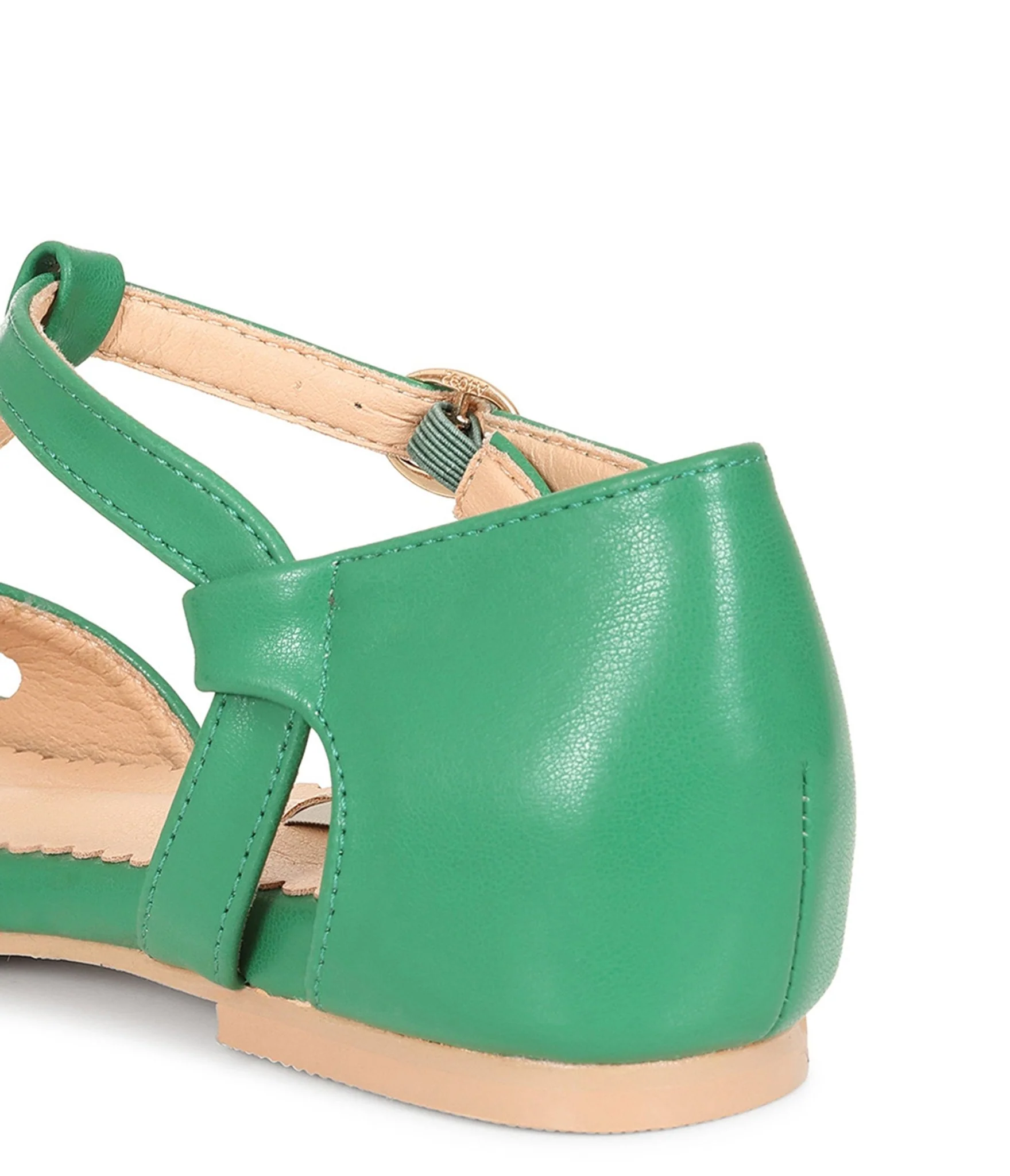 Banned Green Secret Love T-Strap Leatherette Flats - Image 4