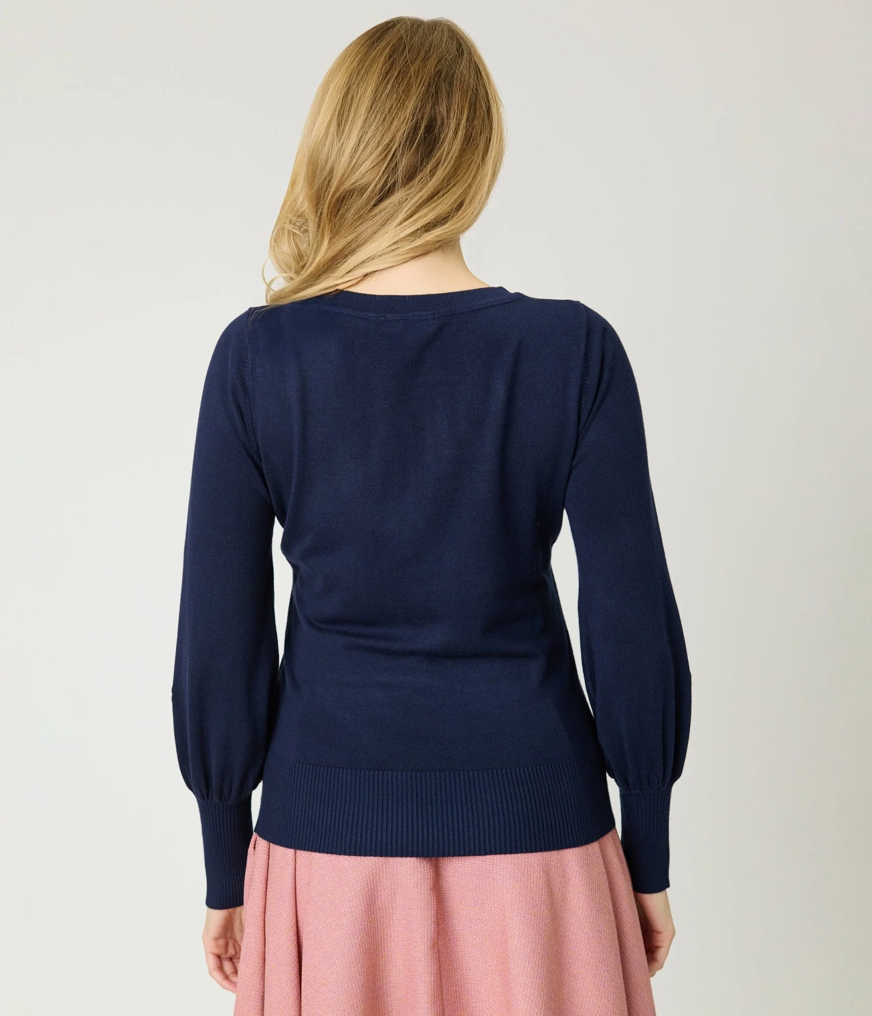 Banned Navy Romantic Floral Carla Sweater - Image 2