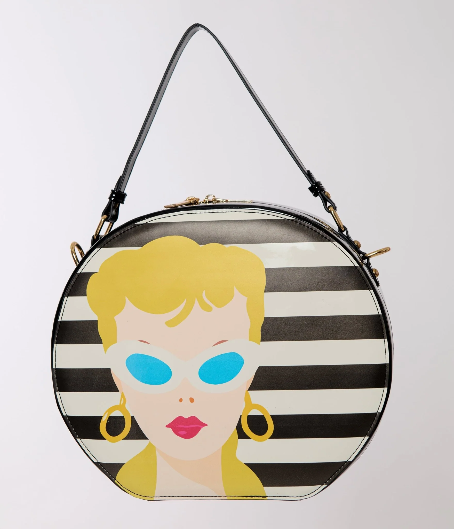 Barbie™ x Unique Vintage Classic Barbie Icon Leatherette Circle Bag