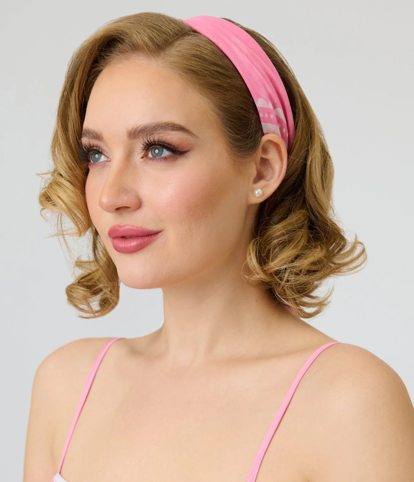Barbieâ€šÃ‘Â¢ x Unique Vintage Pink Bandana Hair Scarf
