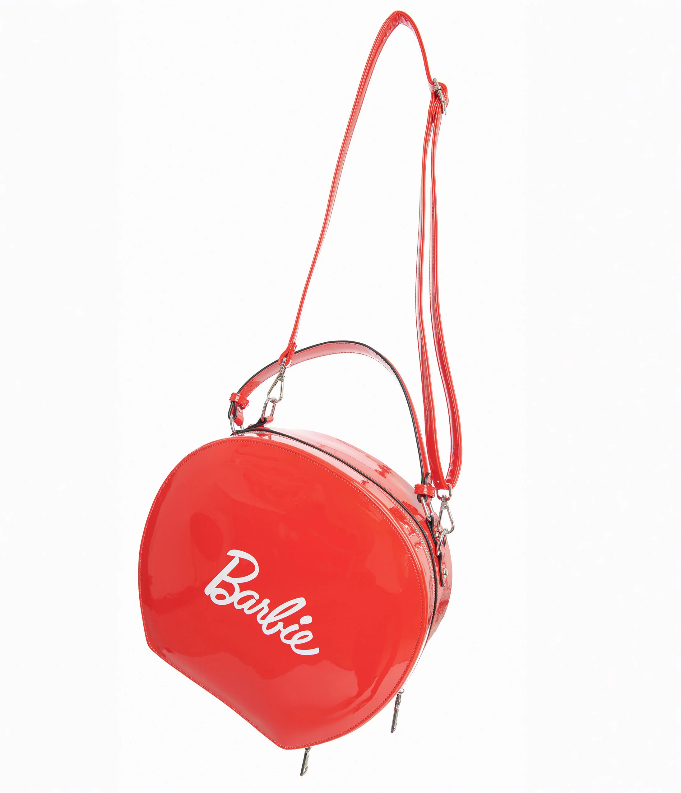 Barbie x Unique Vintage 1950s Red Leatherette Commuter Set Circle Bag - Image 3