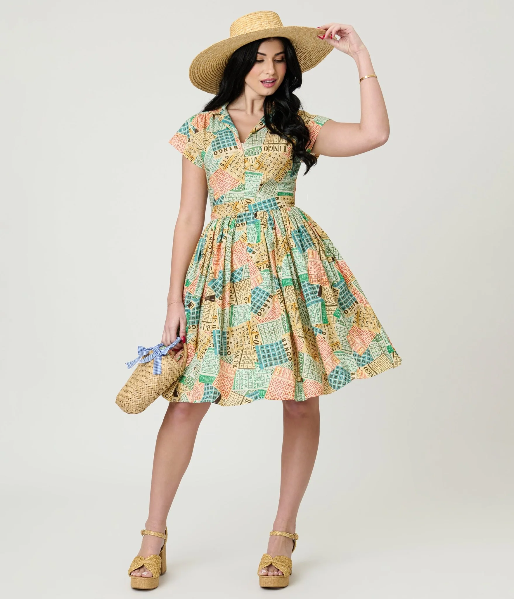 Bernie Dexter Bingo Kelly Flare Dress - Image 3