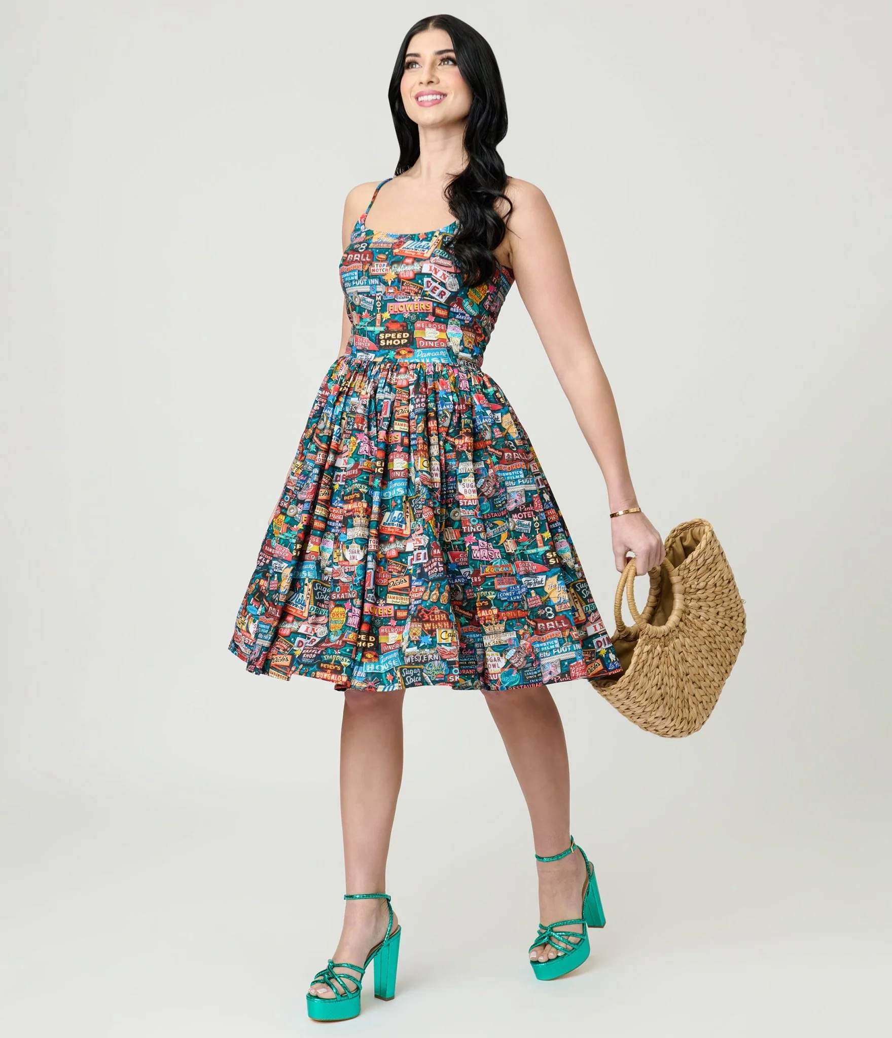 Bernie Dexter Neon Flashback Chelsea Swing Dress - Image 3