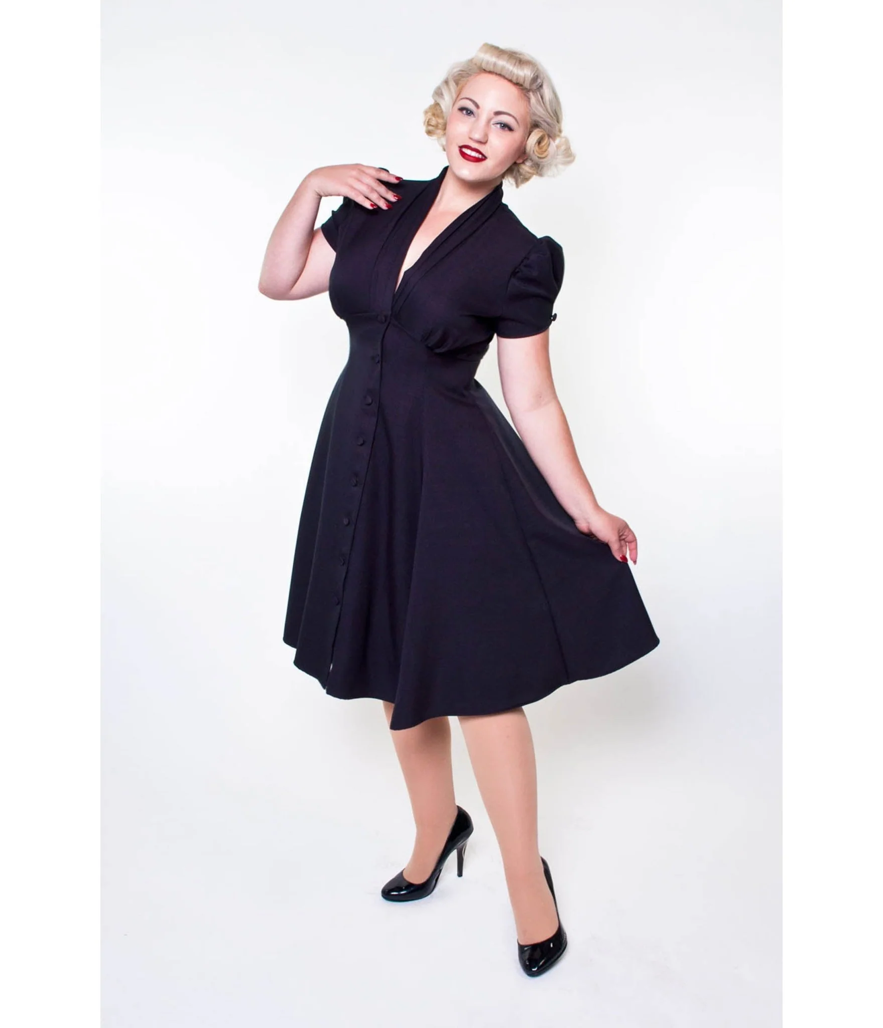 Black Manhattan Swing Dress - Image 3