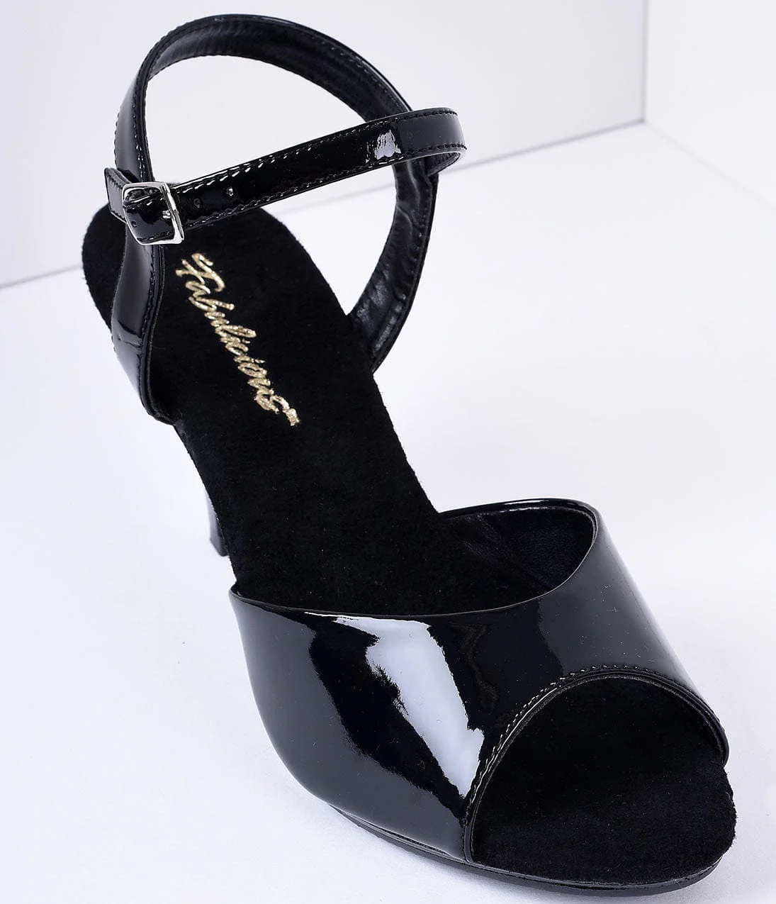 Black Patent Leather Belle Sandal Pump - Image 3