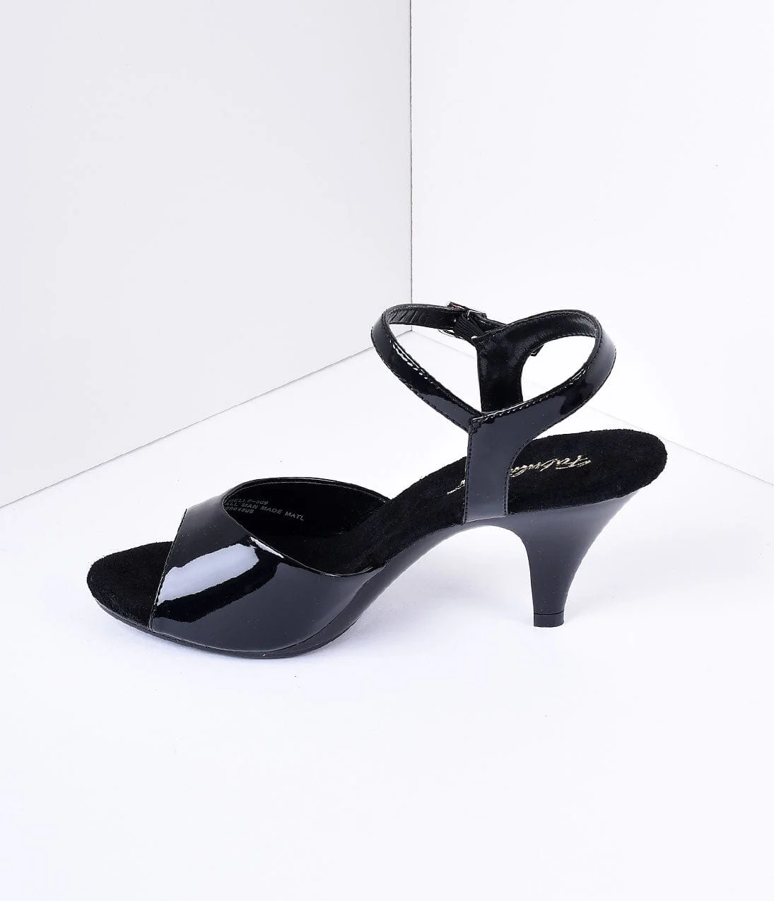 Black Patent Leather Belle Sandal Pump - Image 4