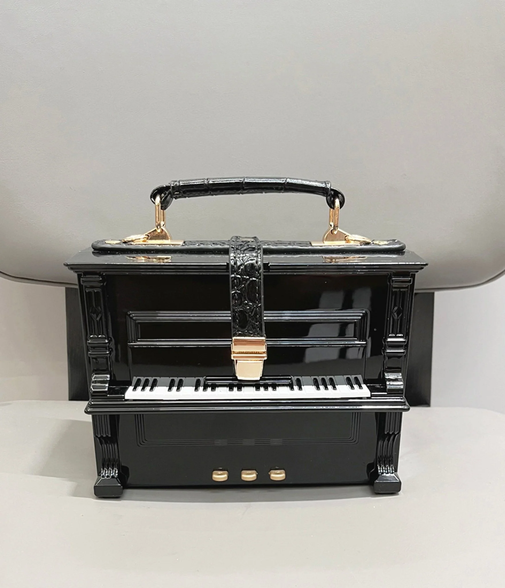 Black Piano Crossbody Bag - Image 2