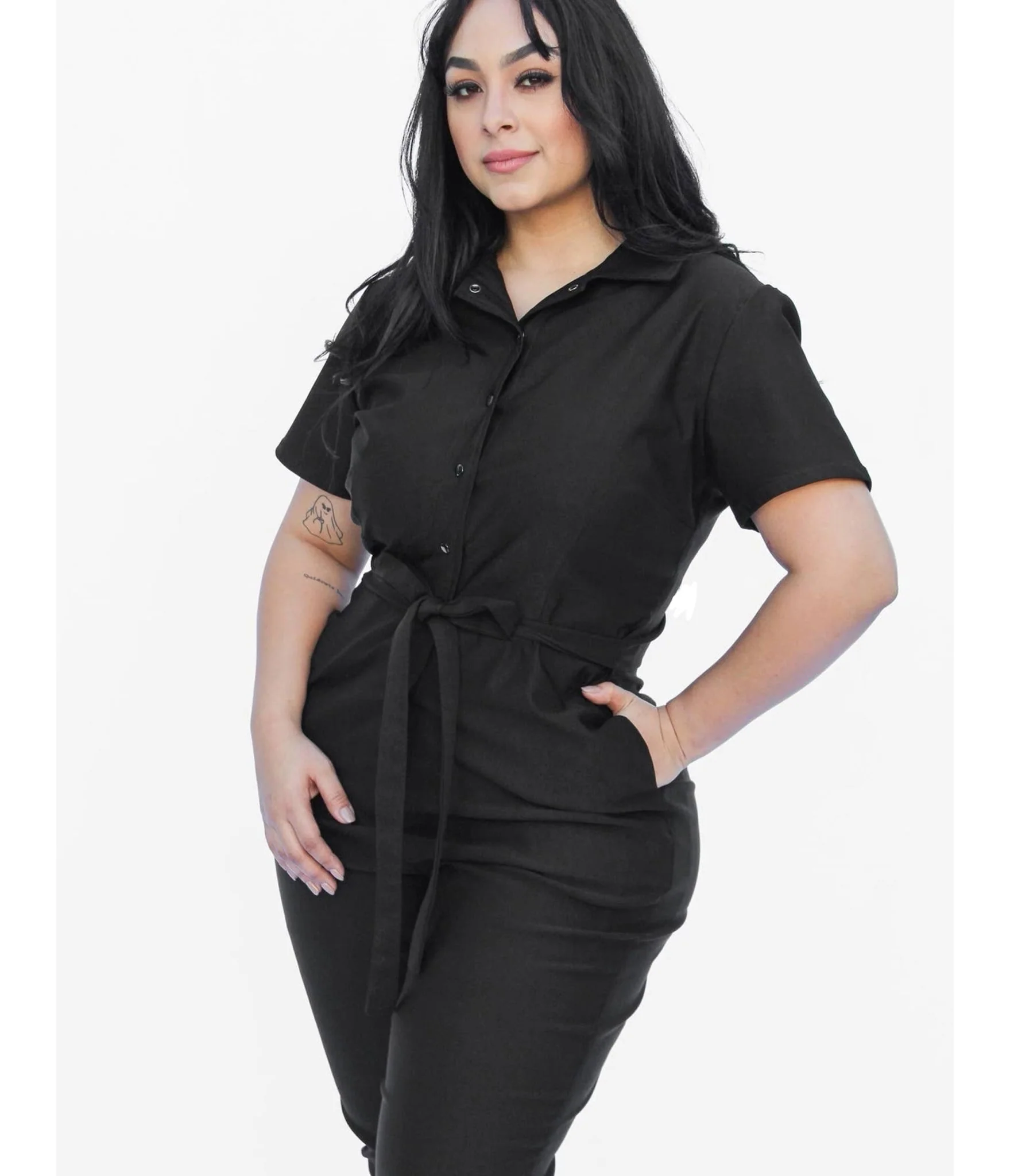 Black Utility Jumpsuit - Image 5