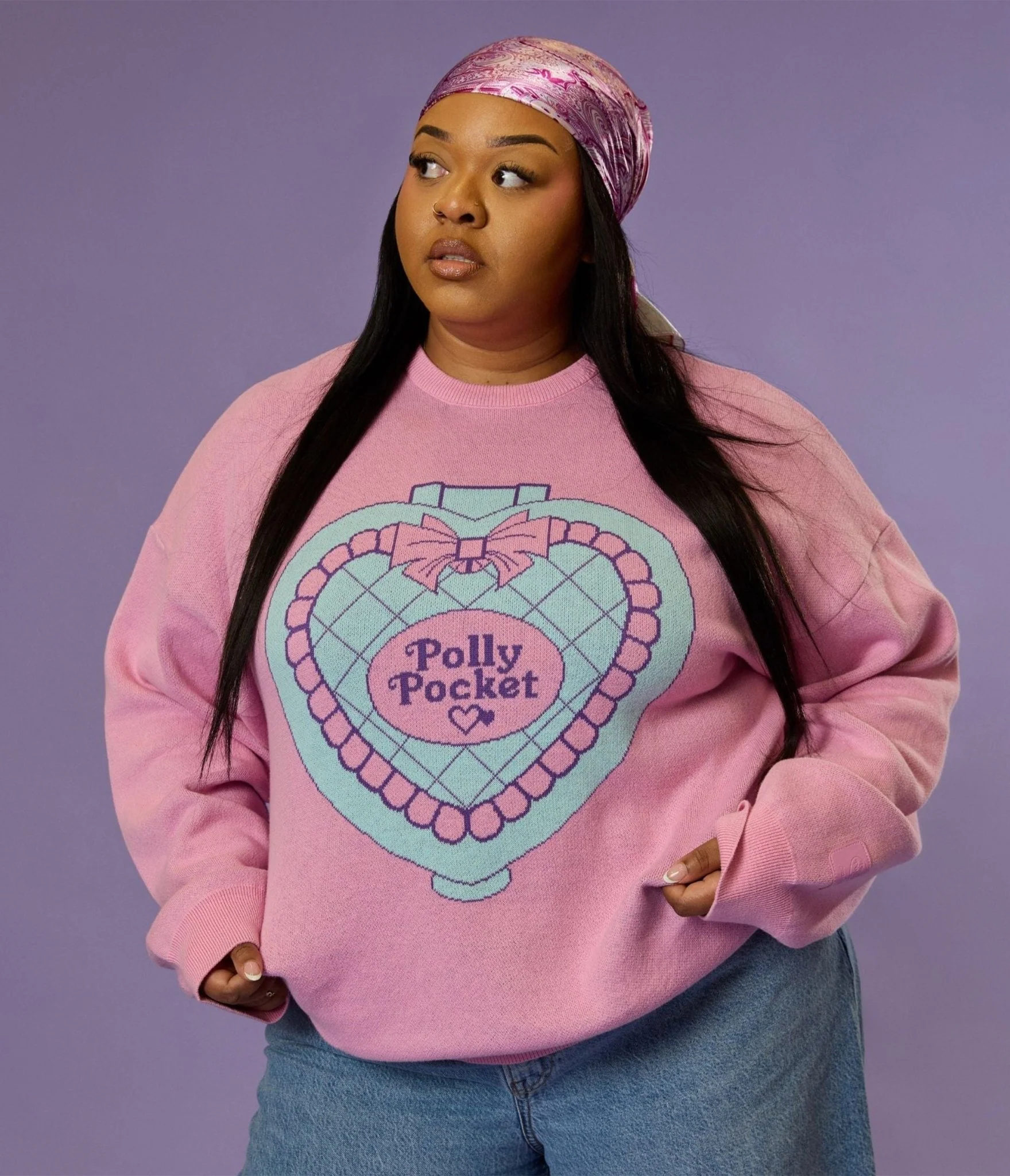 Cakeworthy Pink Polly Pocket Cotton Sweater - Image 3