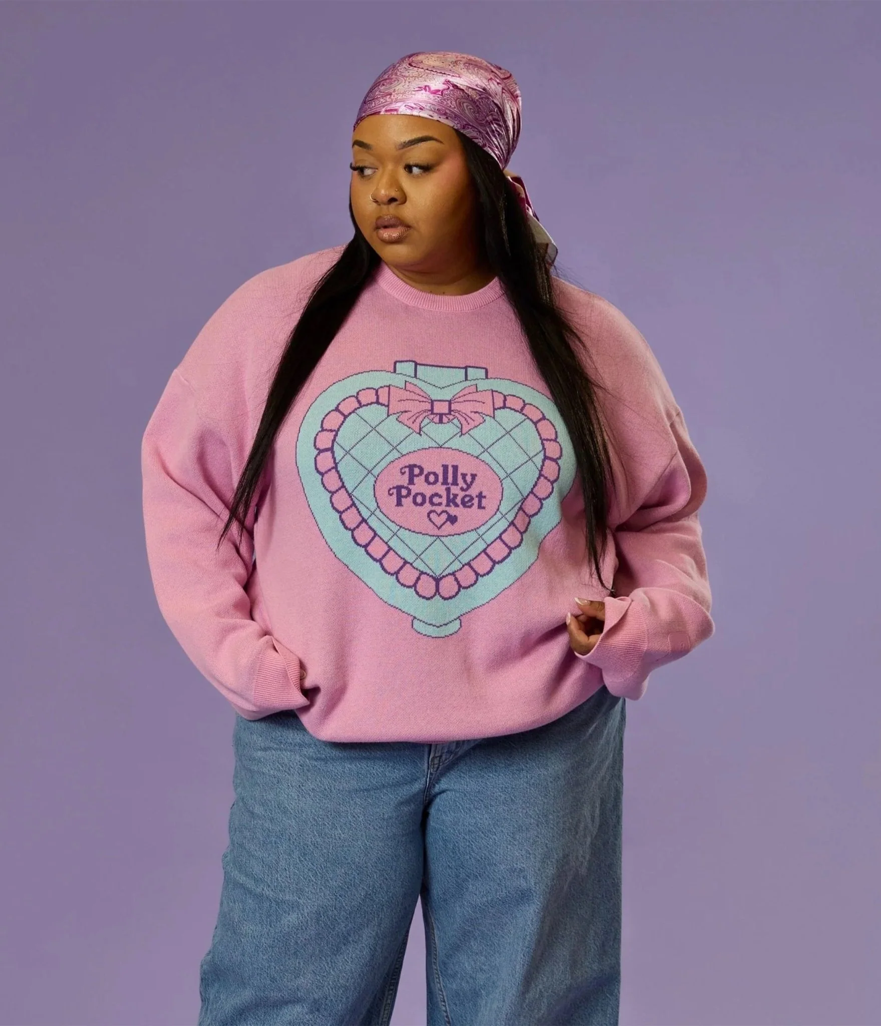 Cakeworthy Pink Polly Pocket Cotton Sweater - Image 5