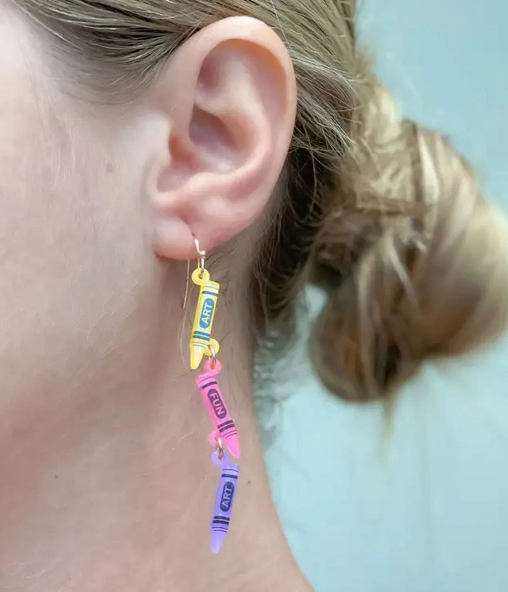 Crayon Dangle Earrings - Image 2