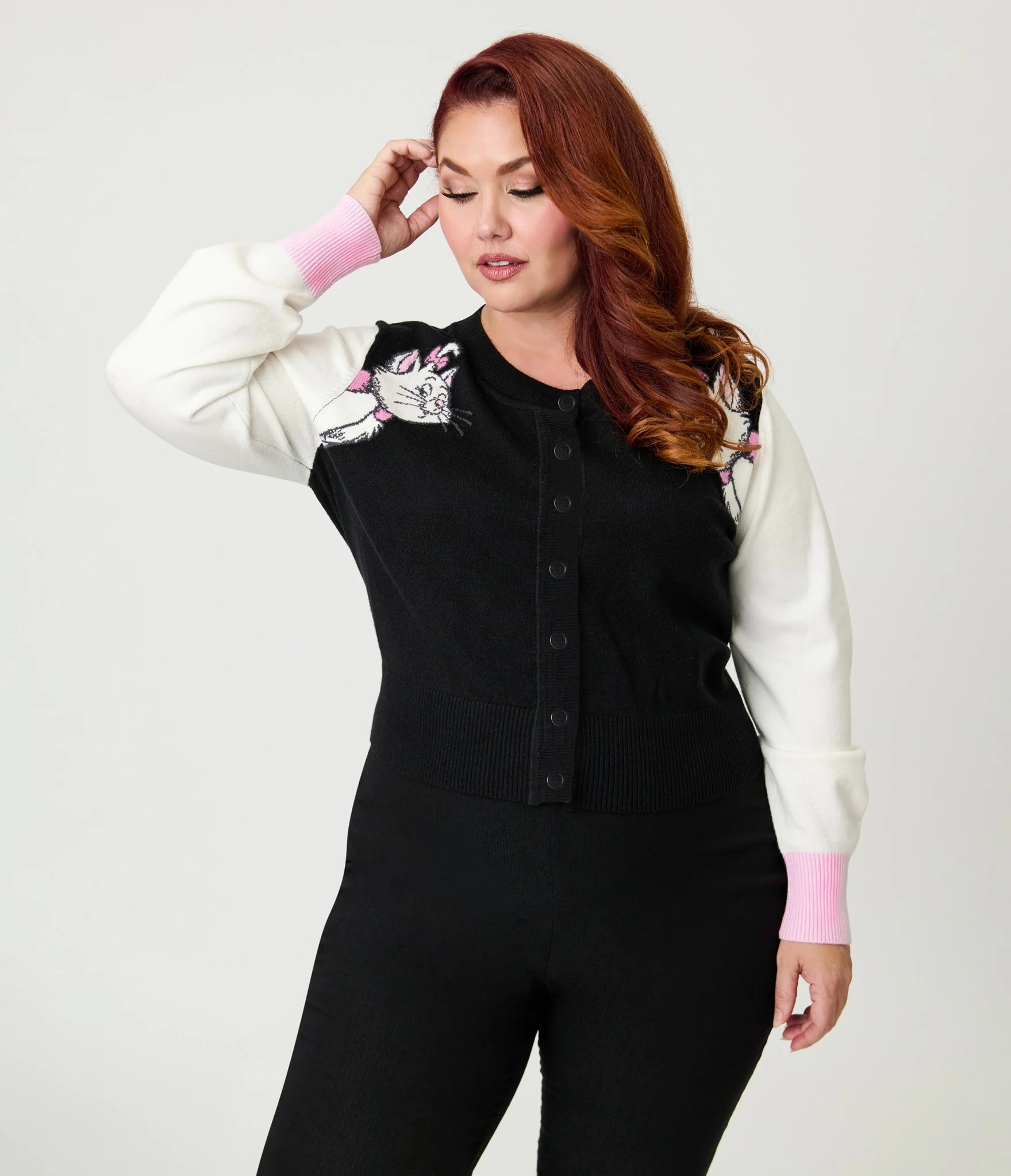 Disney Aristocrats Collection by Unique Vintage Plus Size Marie Cardigan