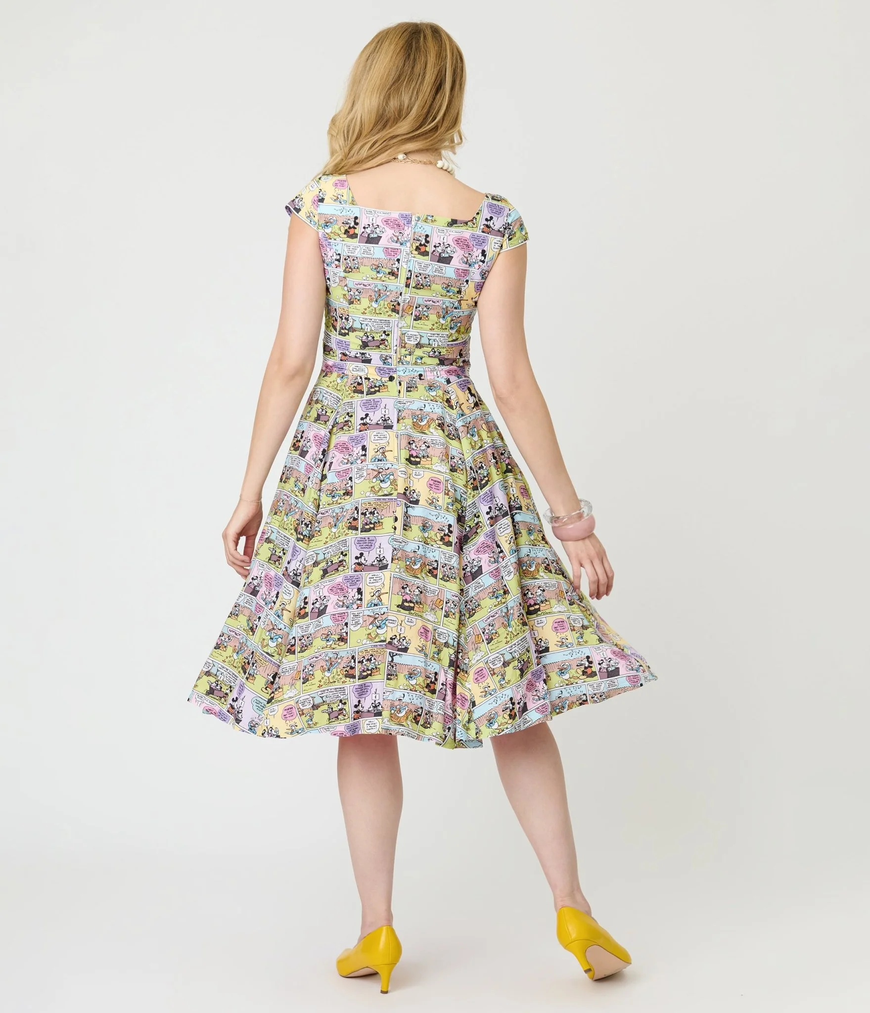 Disney Mickey & Friends Collection by Magnolia Place Mickey Comics Swing Dress - Image 2
