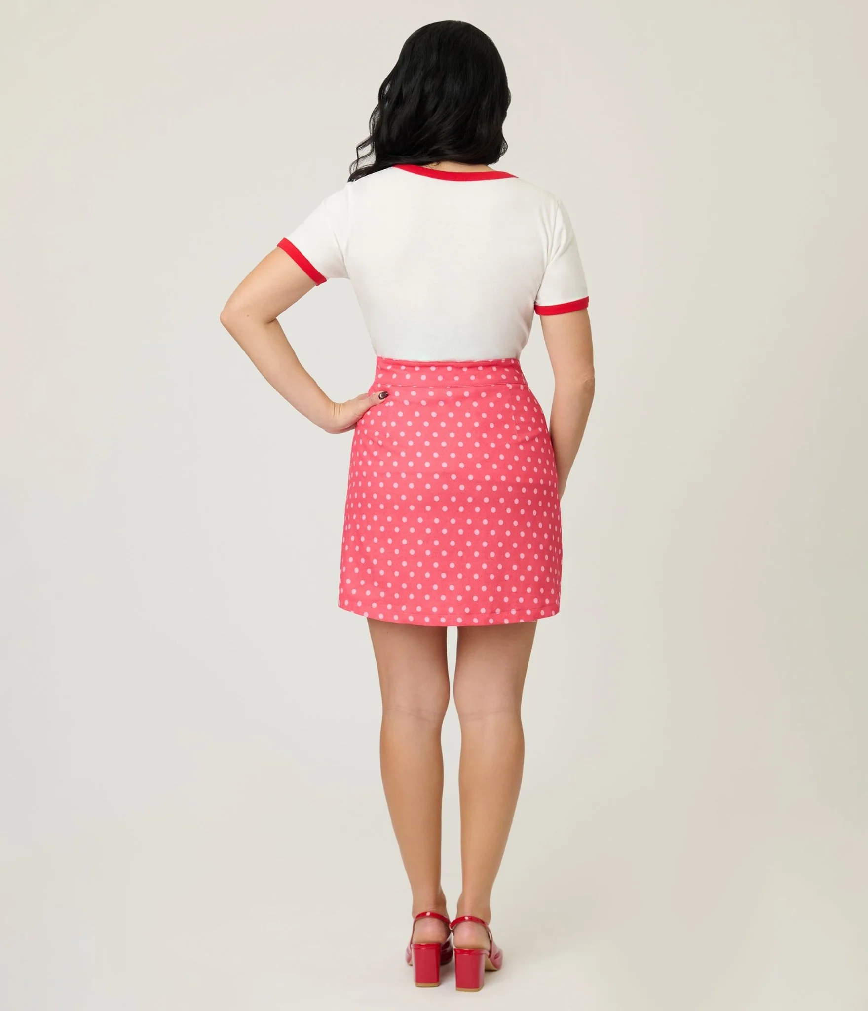 Disney Mickey & Friends Collection by Smak Parlour Minnie & Daisy Galentines Mini Skirt - Image 3