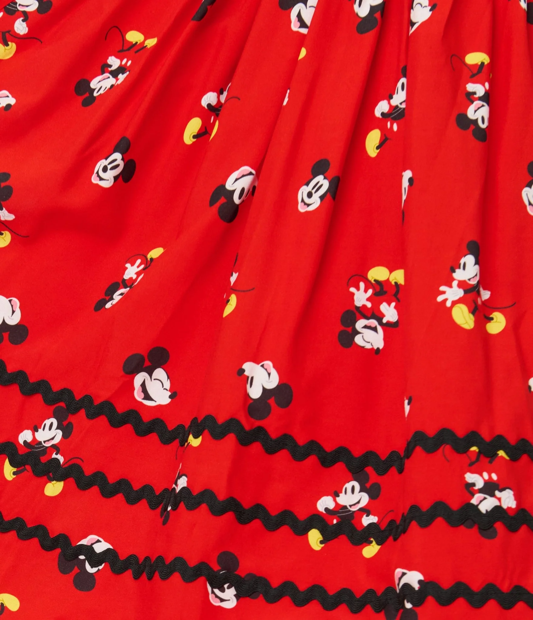 Disney Mickey & Friends Collection by Unique Vintage Red Mickey Print Swing Dress - Image 4