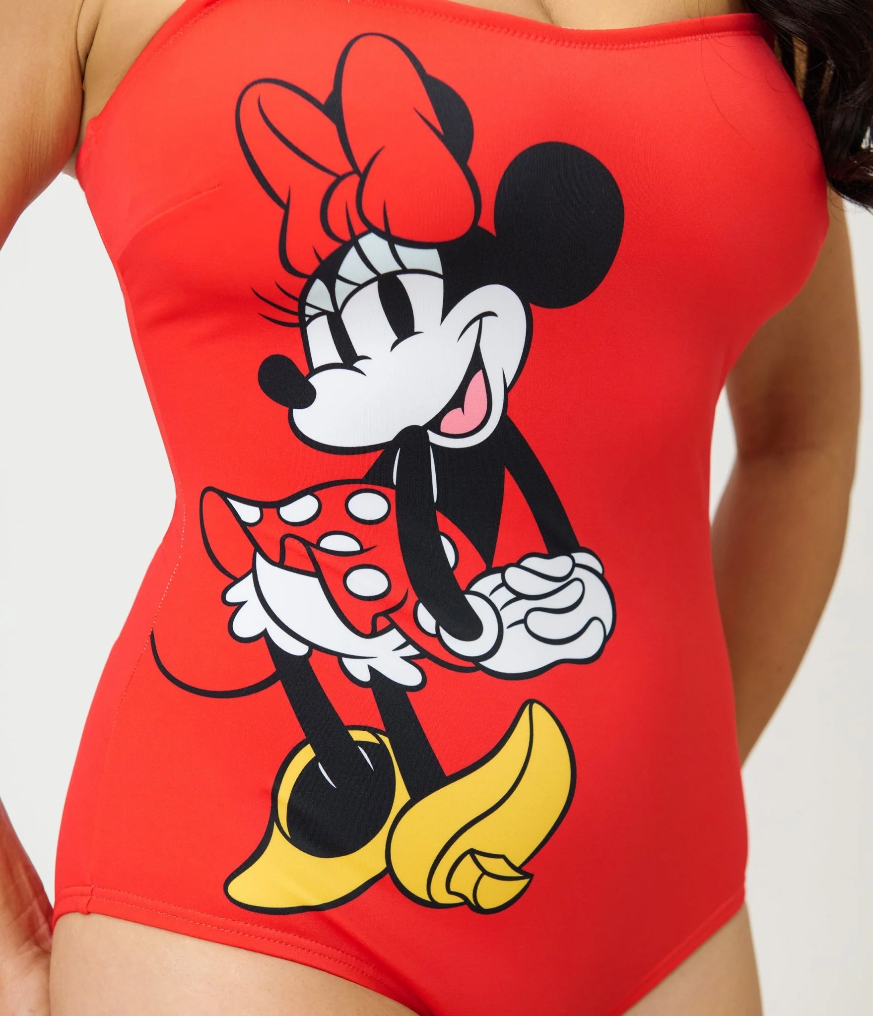 Disney Mickey & Friends Collection by Unique Vintage Red Minnie One Piece Swimsuit - Image 5