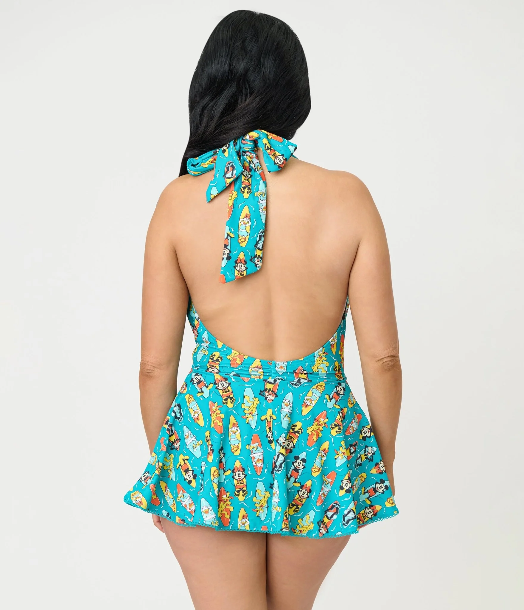 Disney Mickey & Friends Collection by Unique Vintage Surfing Mickey Wendy Swimsuit - Image 2