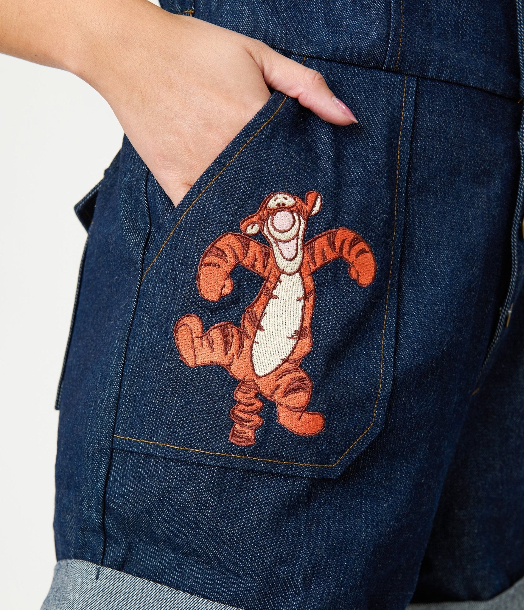 Disney Winnie the Pooh x Unique Vintage Tigger Denim Romper - Image 5