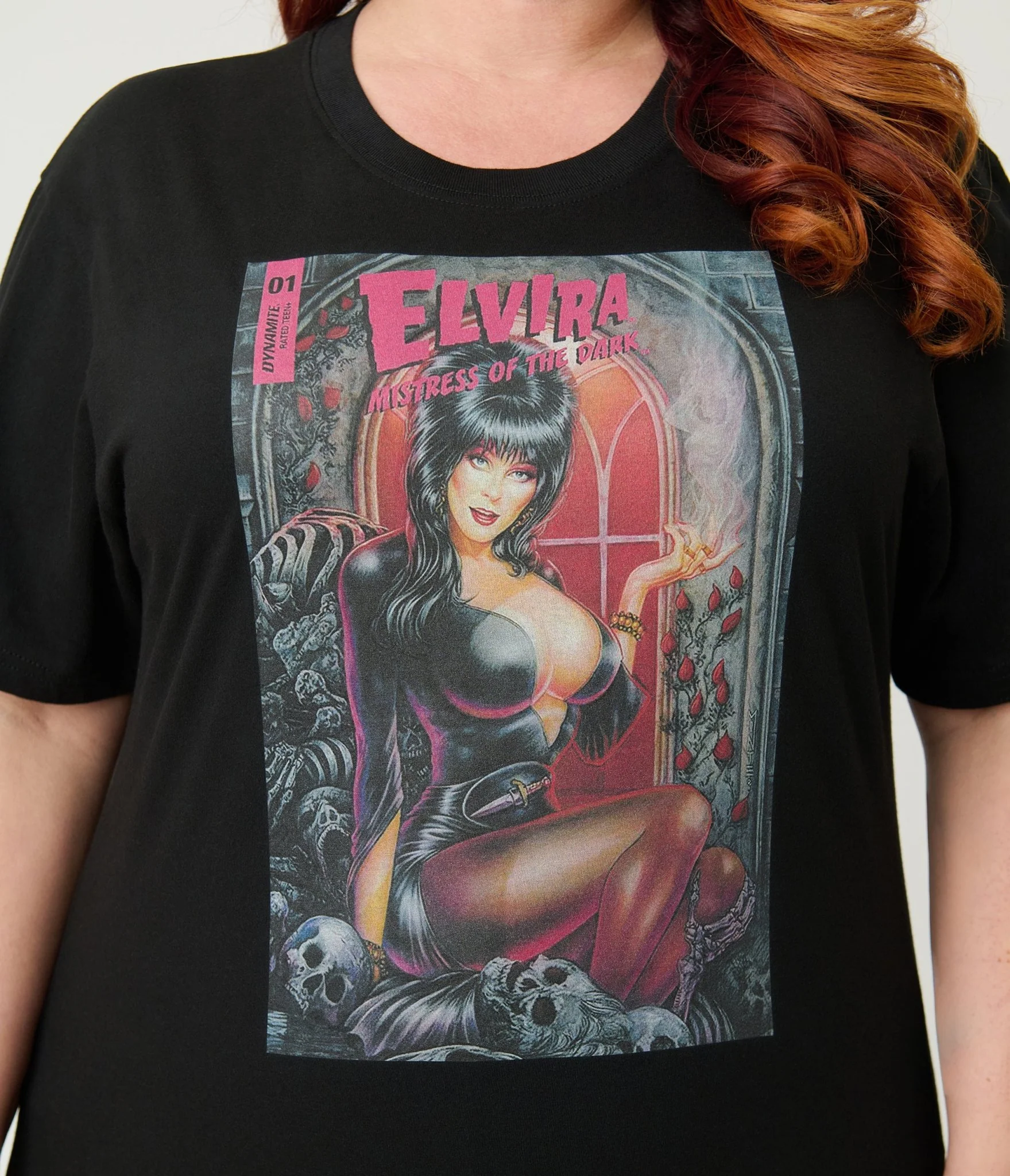 Elvira x Unique Vintage Elvira Comic Unisex Graphic Tee - Image 4