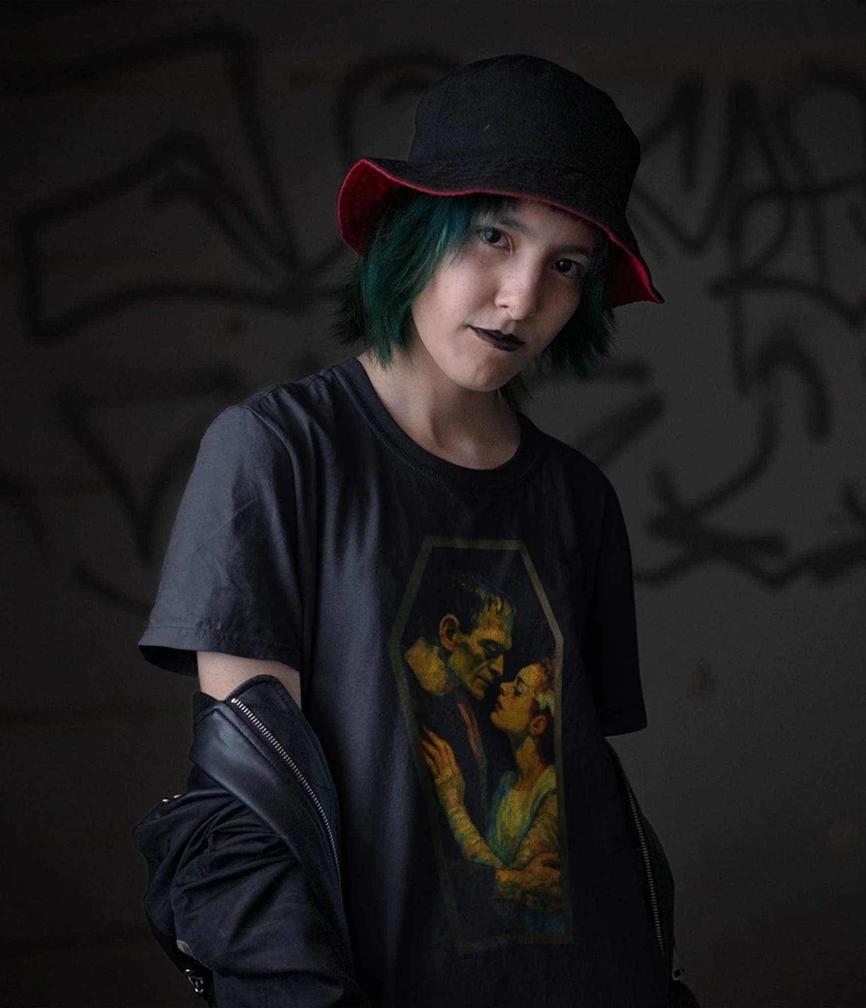 Frankenstein & His Bride Unisex Graphic Tee - Image 3