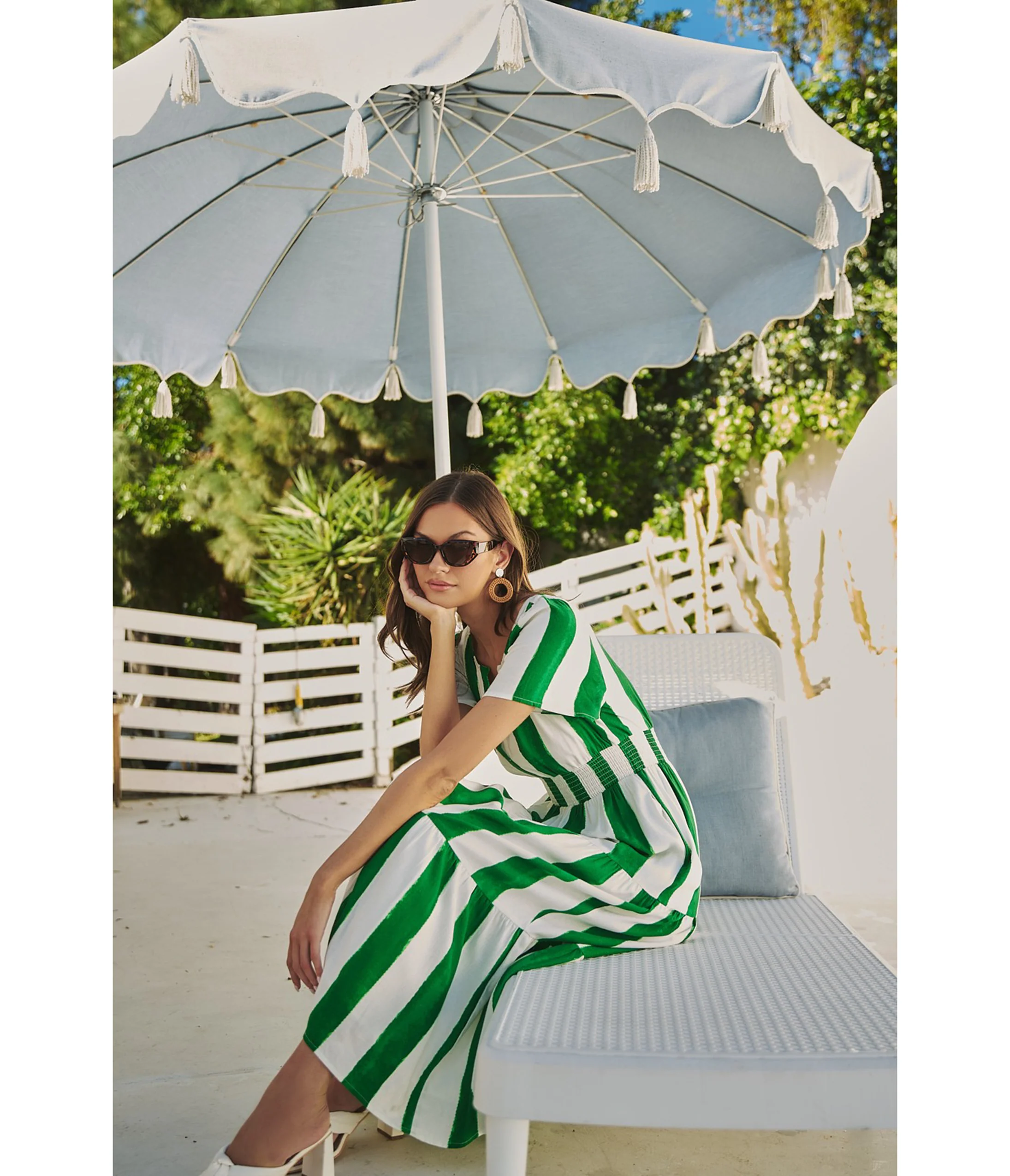 Green Pilmar Stripe Rony Maxi Dress - Image 3