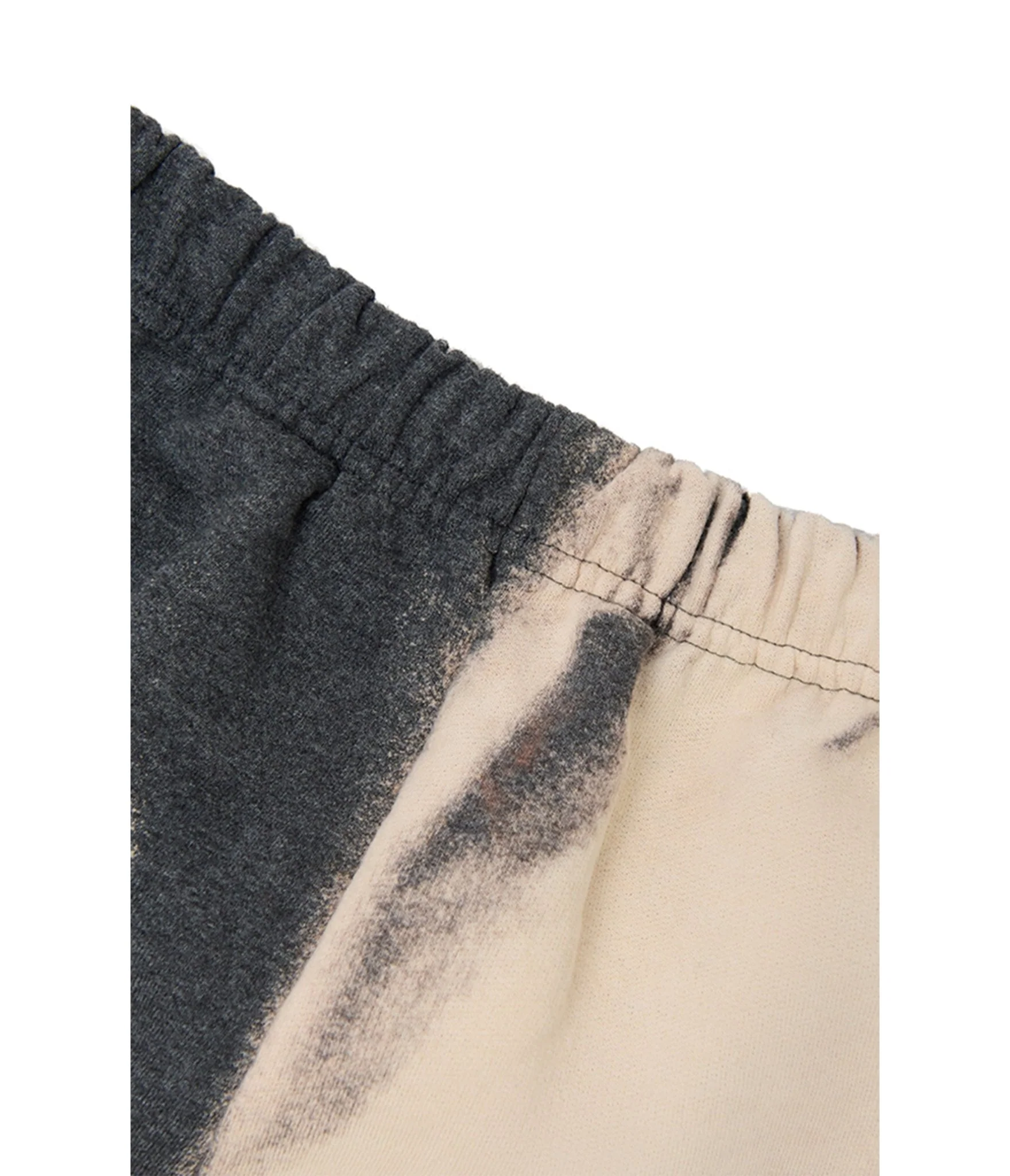 Grey & White Color Block Sweat Pant - Image 3