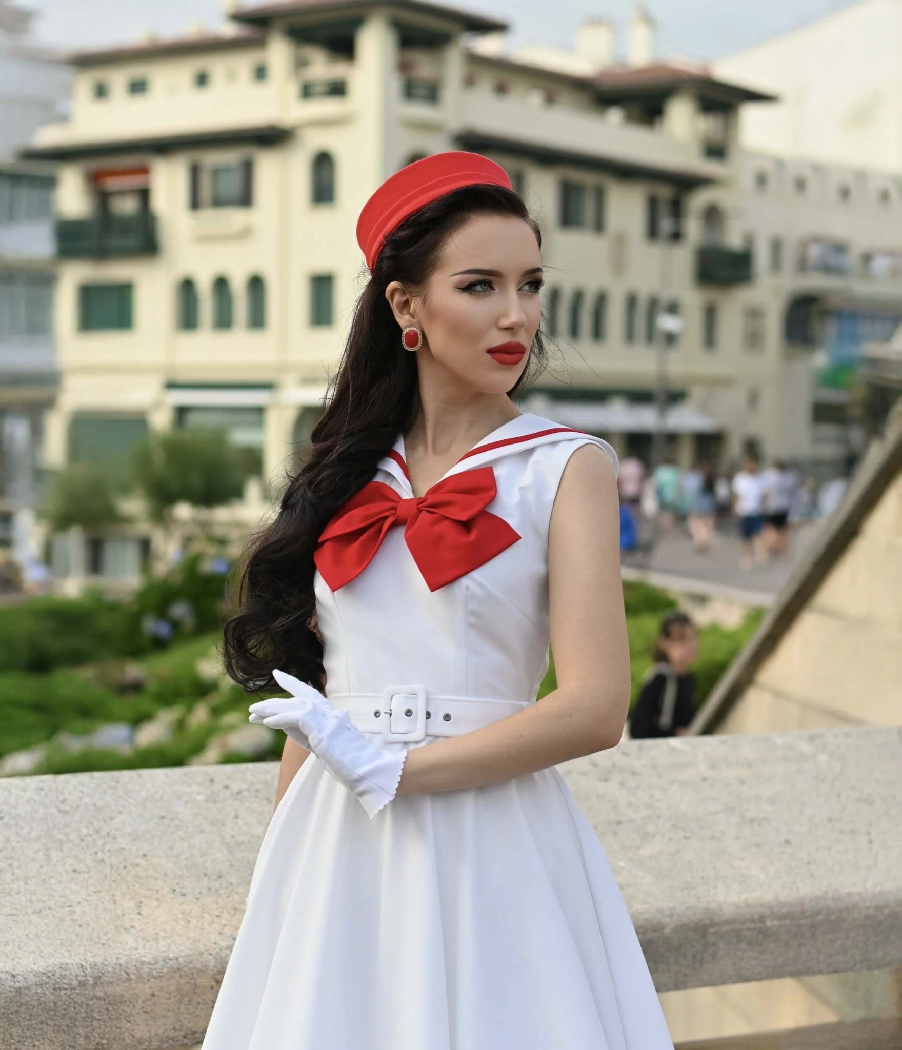 Heart My Closet 1950s Sailor Swing Dress - Image 3
