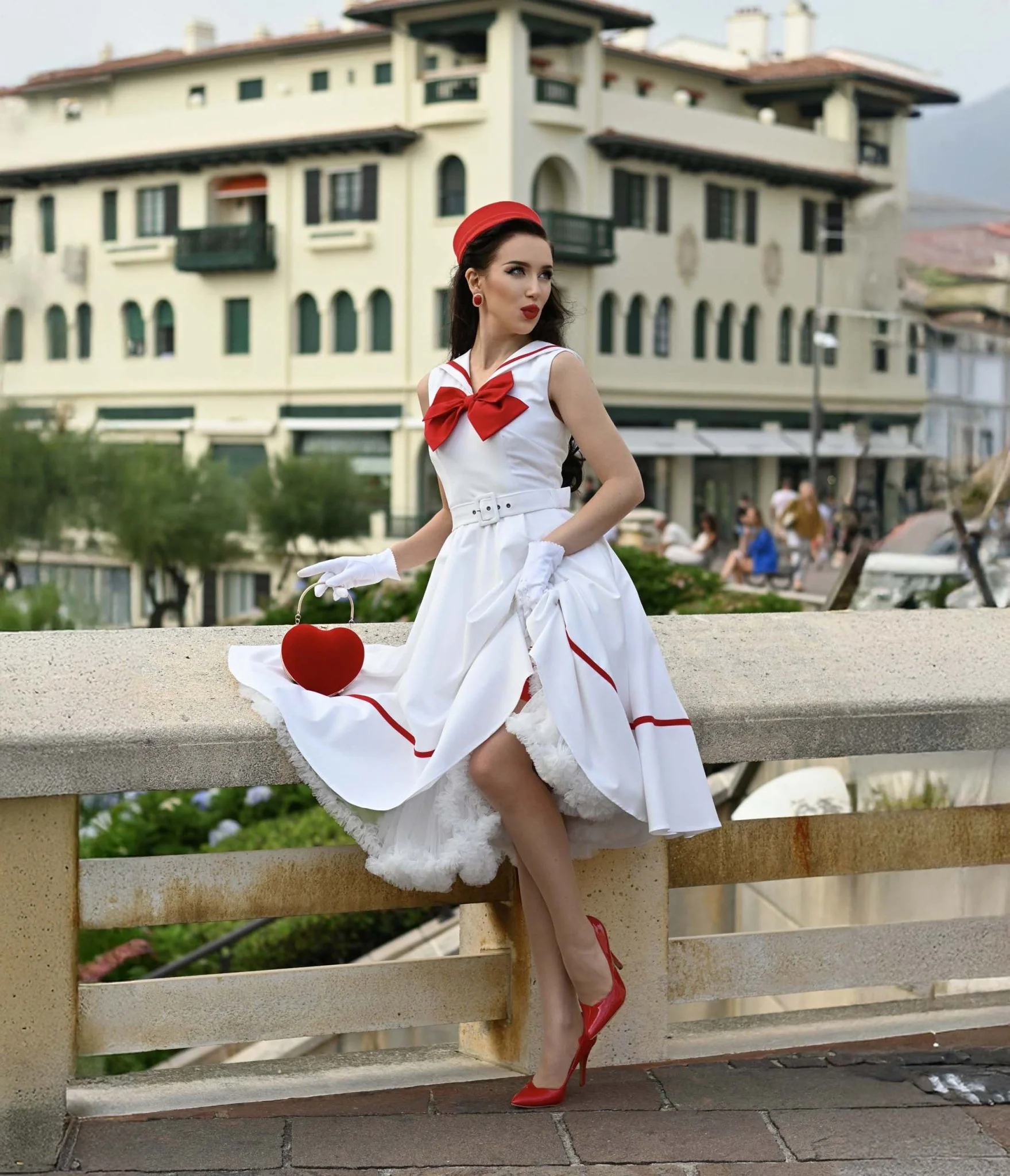 Heart My Closet 1950s Sailor Swing Dress - Image 4