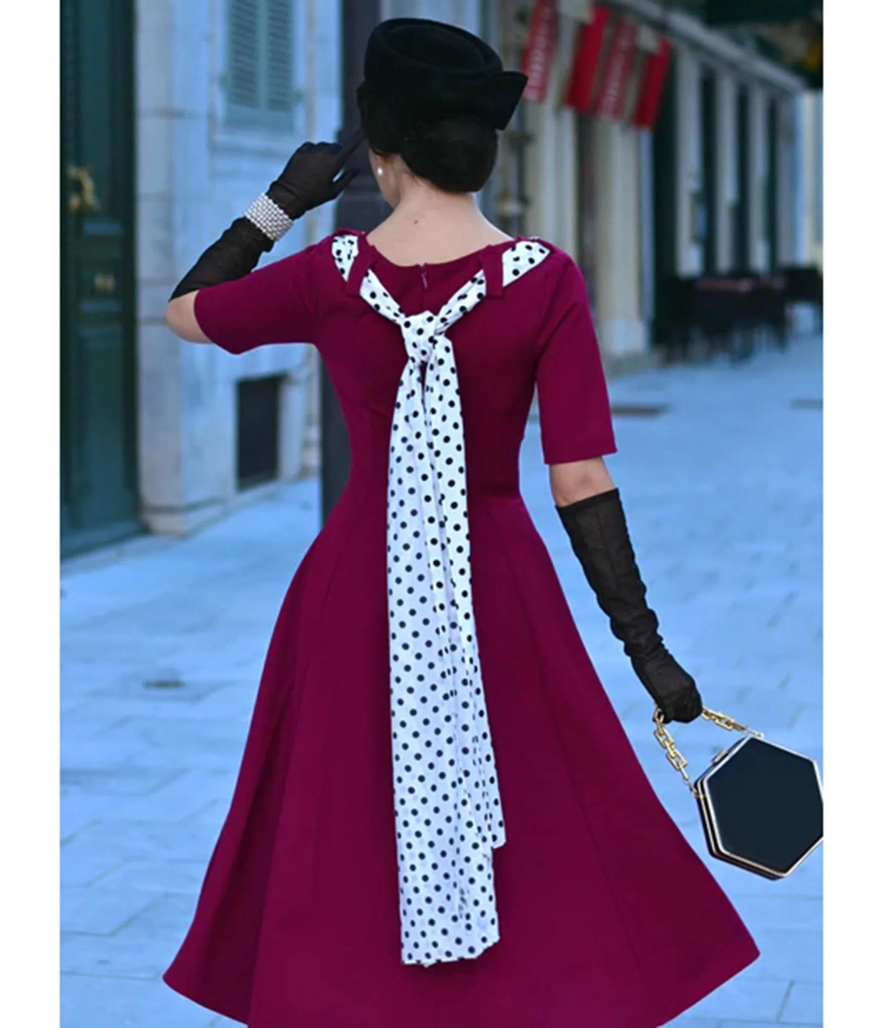 Heart My Closet Fuchsia Lucy Swing Dress - Image 2