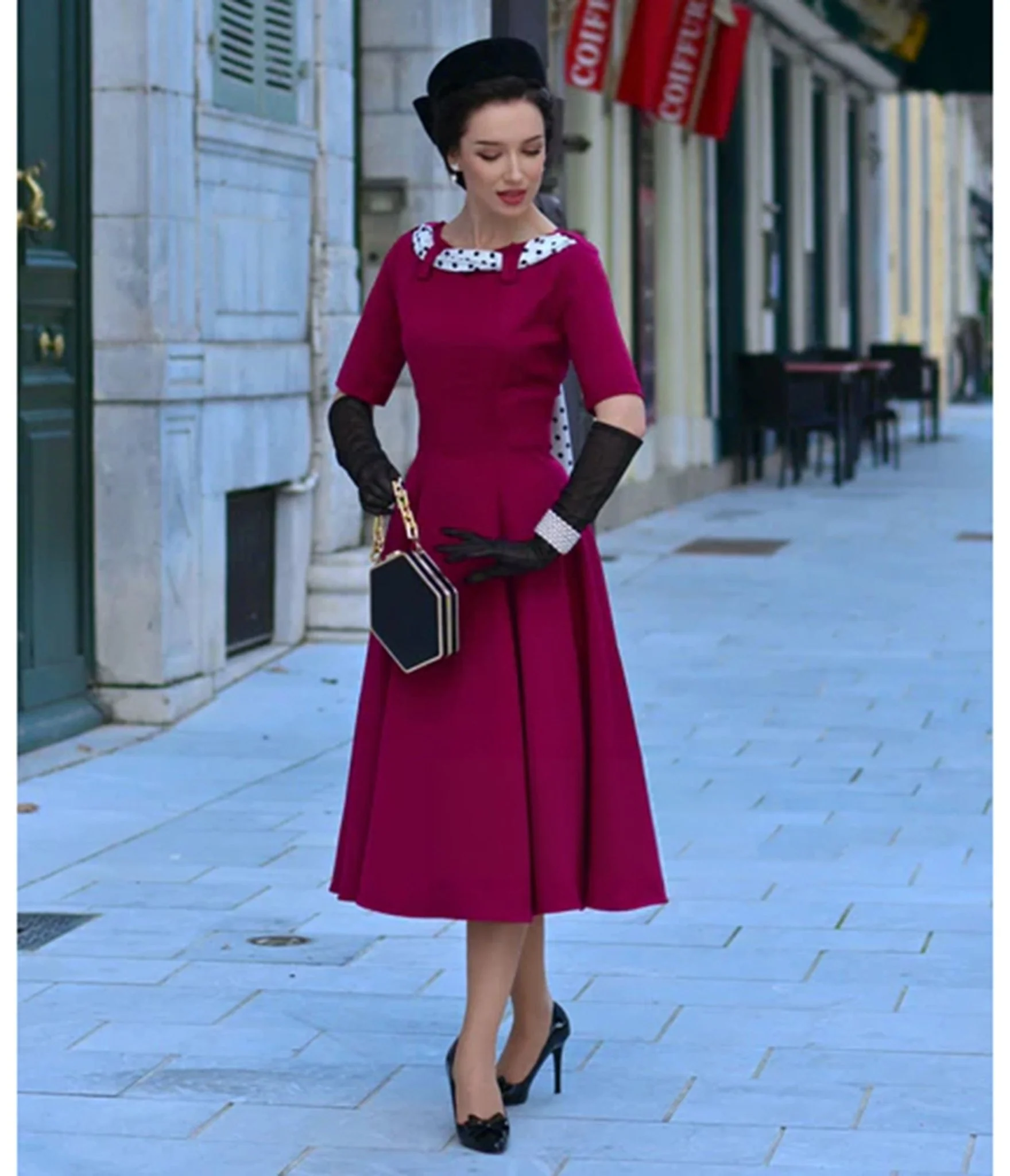 Heart My Closet Fuchsia Lucy Swing Dress - Image 4