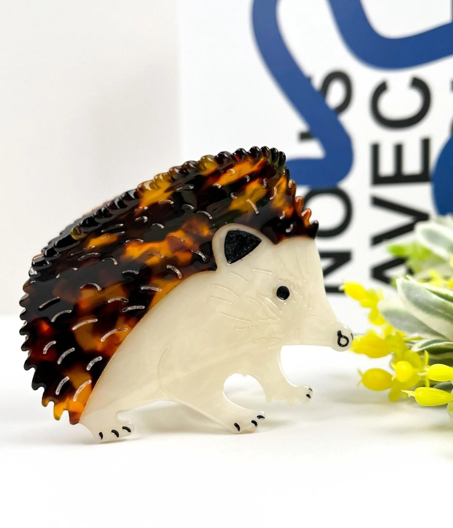 Hedgehog Hair Claw Clip