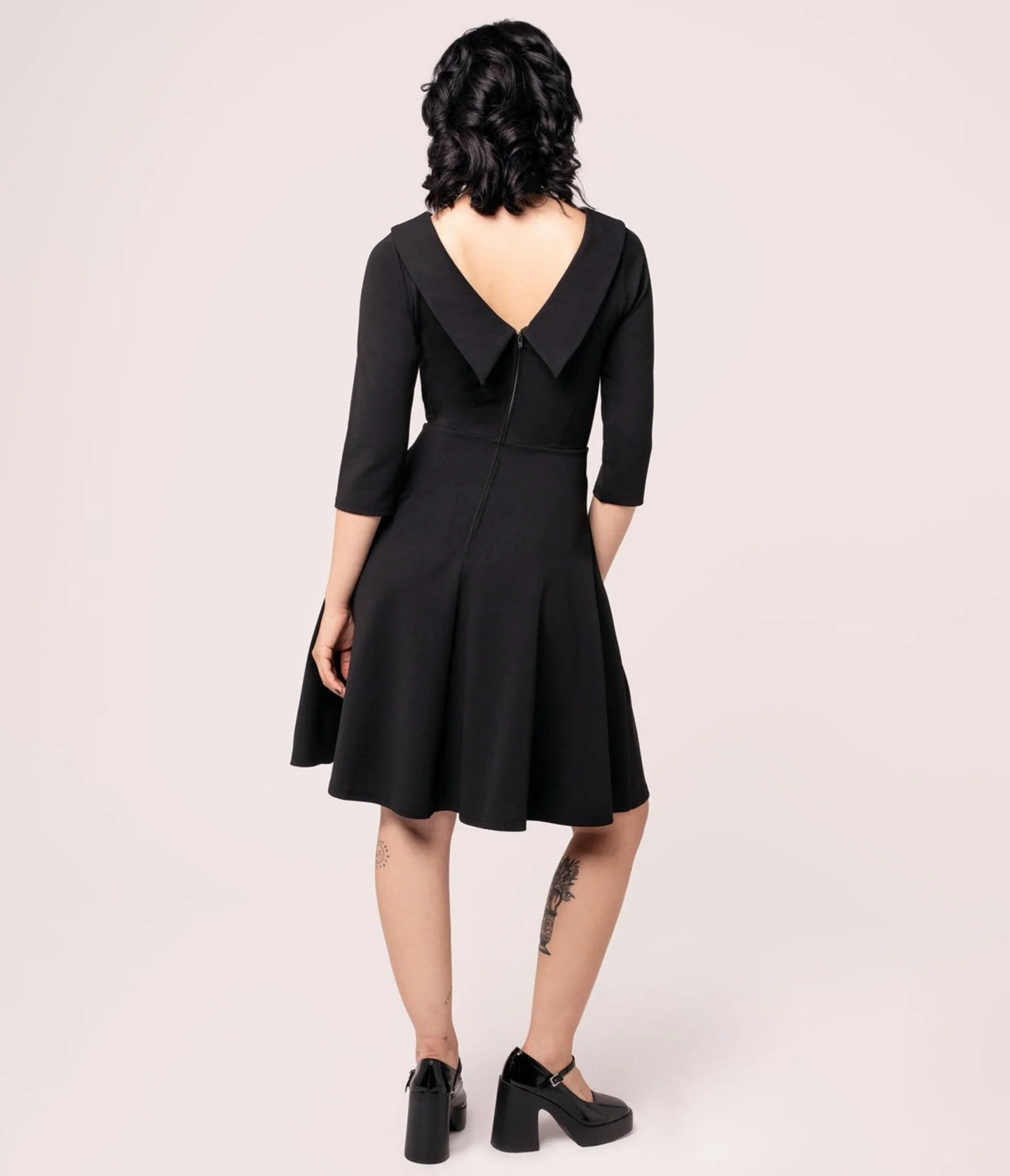 Hell Bunny Black Lois Dress - Image 2