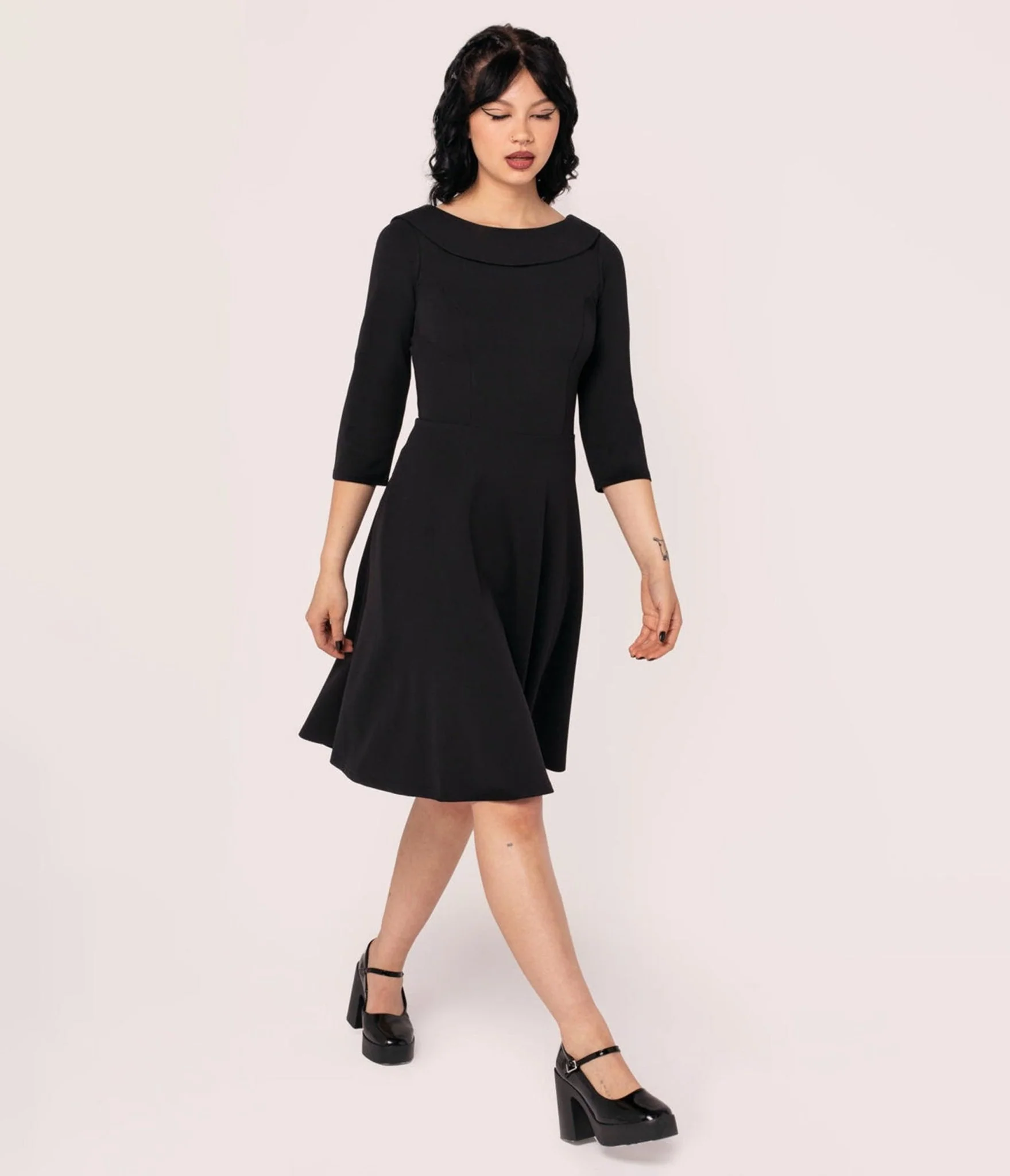 Hell Bunny Black Lois Dress - Image 3
