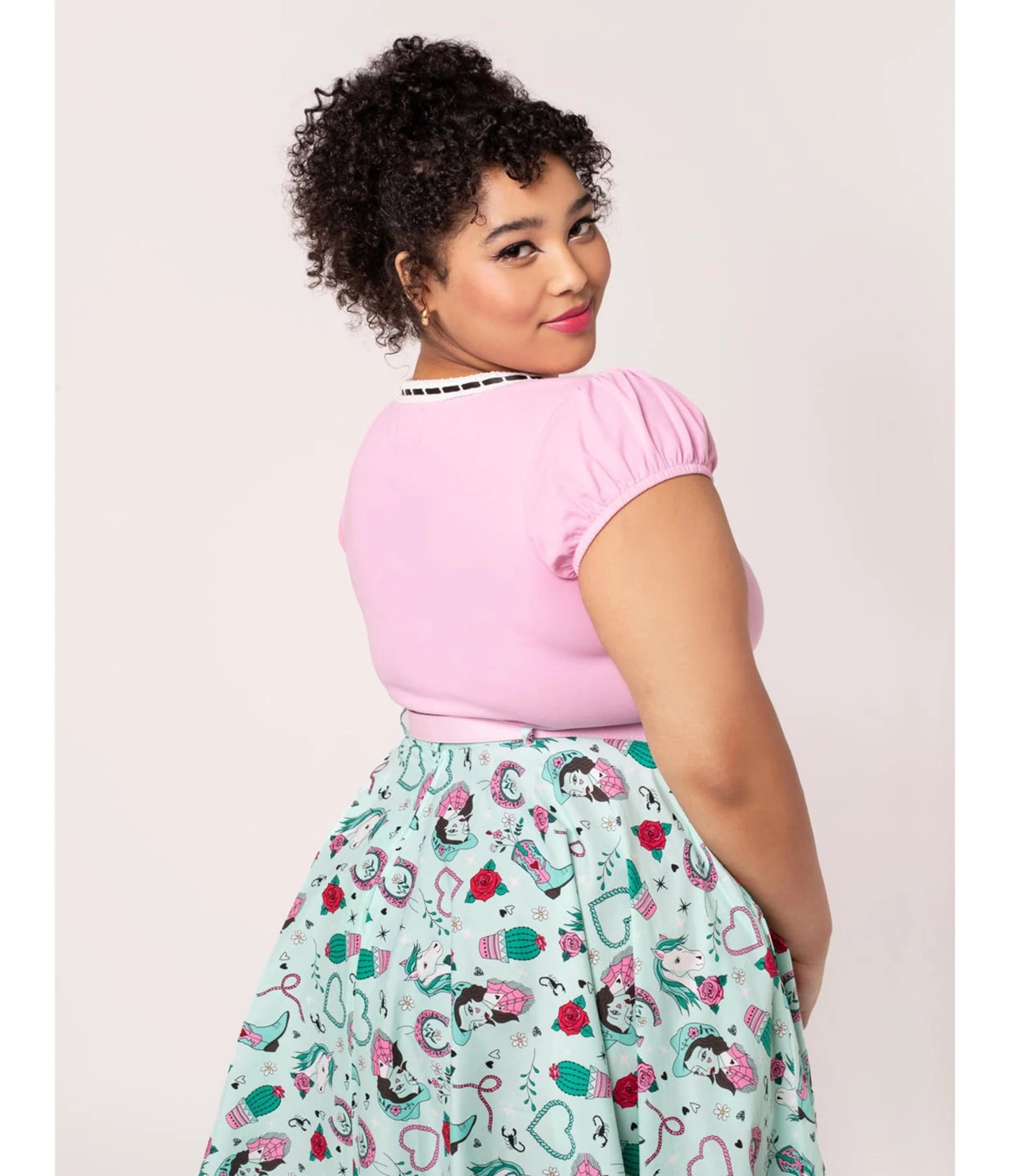 Hell Bunny Light Pink Gracie Top - Image 5