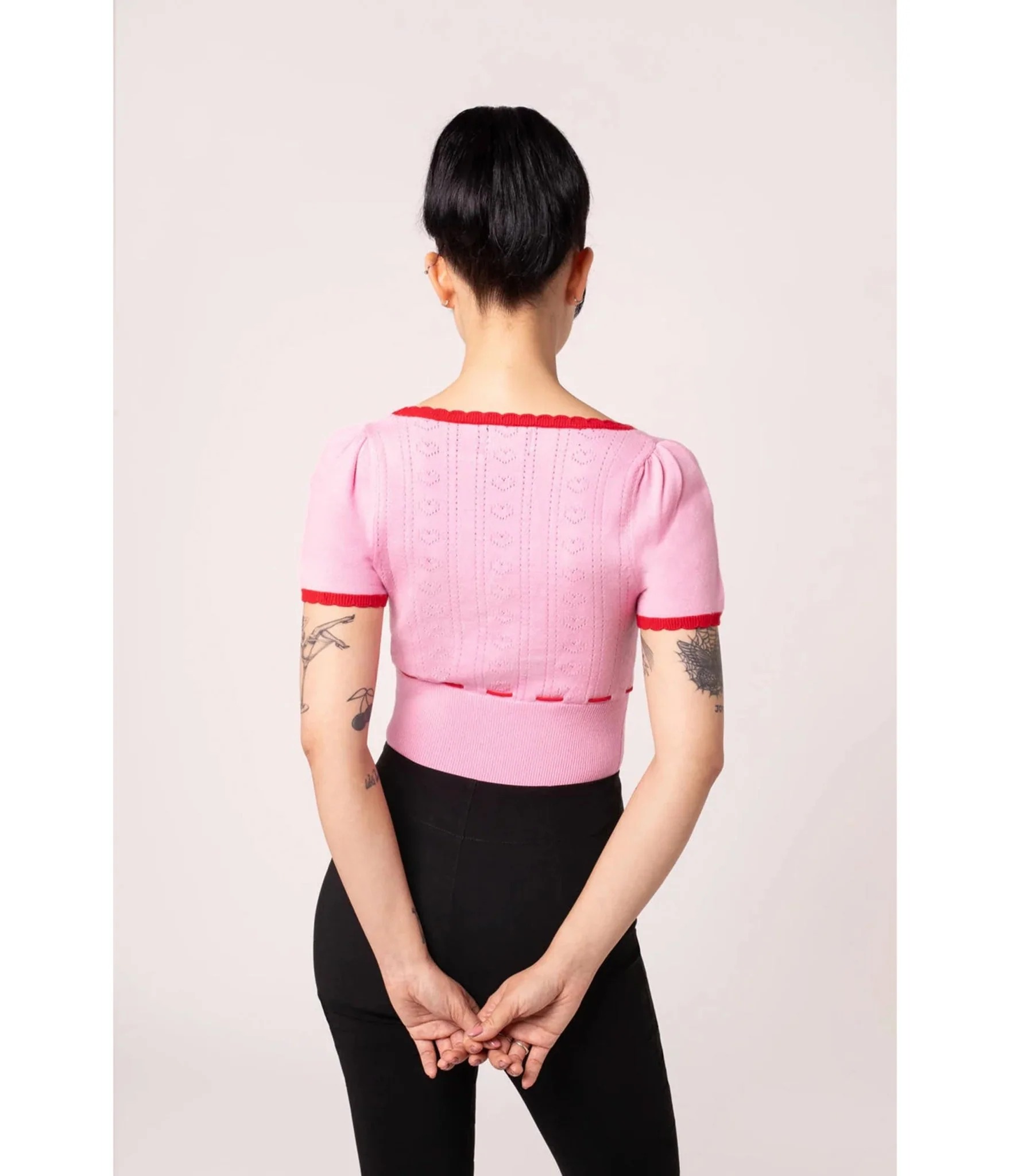 Hell Bunny Pink Hannah Top - Image 2