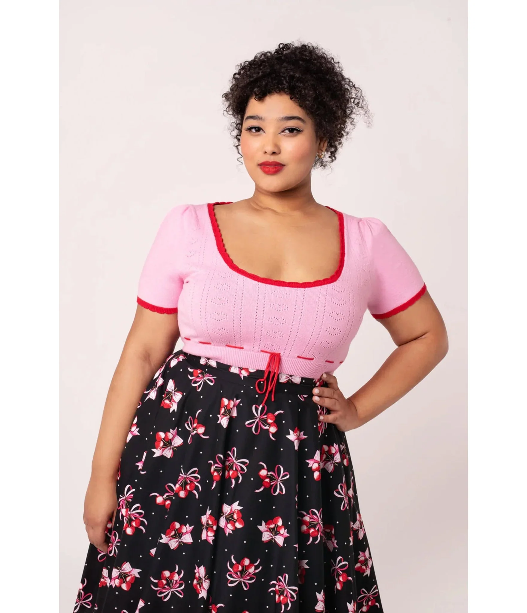 Hell Bunny Pink Hannah Top - Image 4