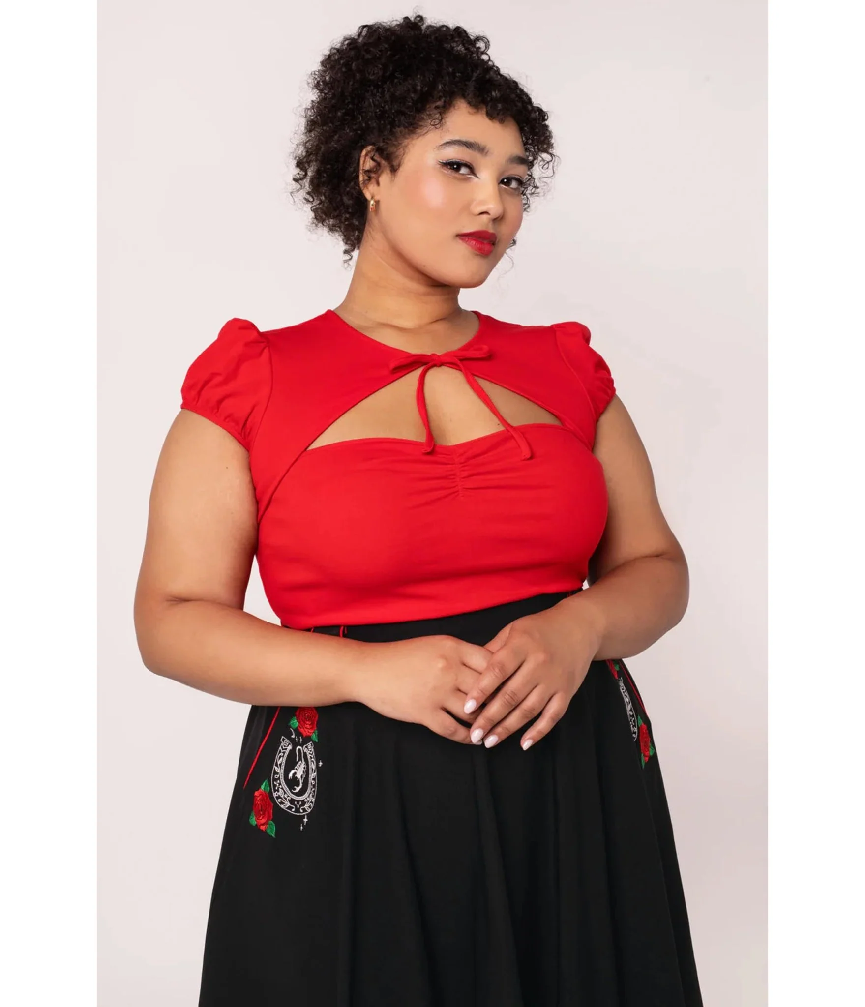 Hell Bunny Red Priscilla Top - Image 4