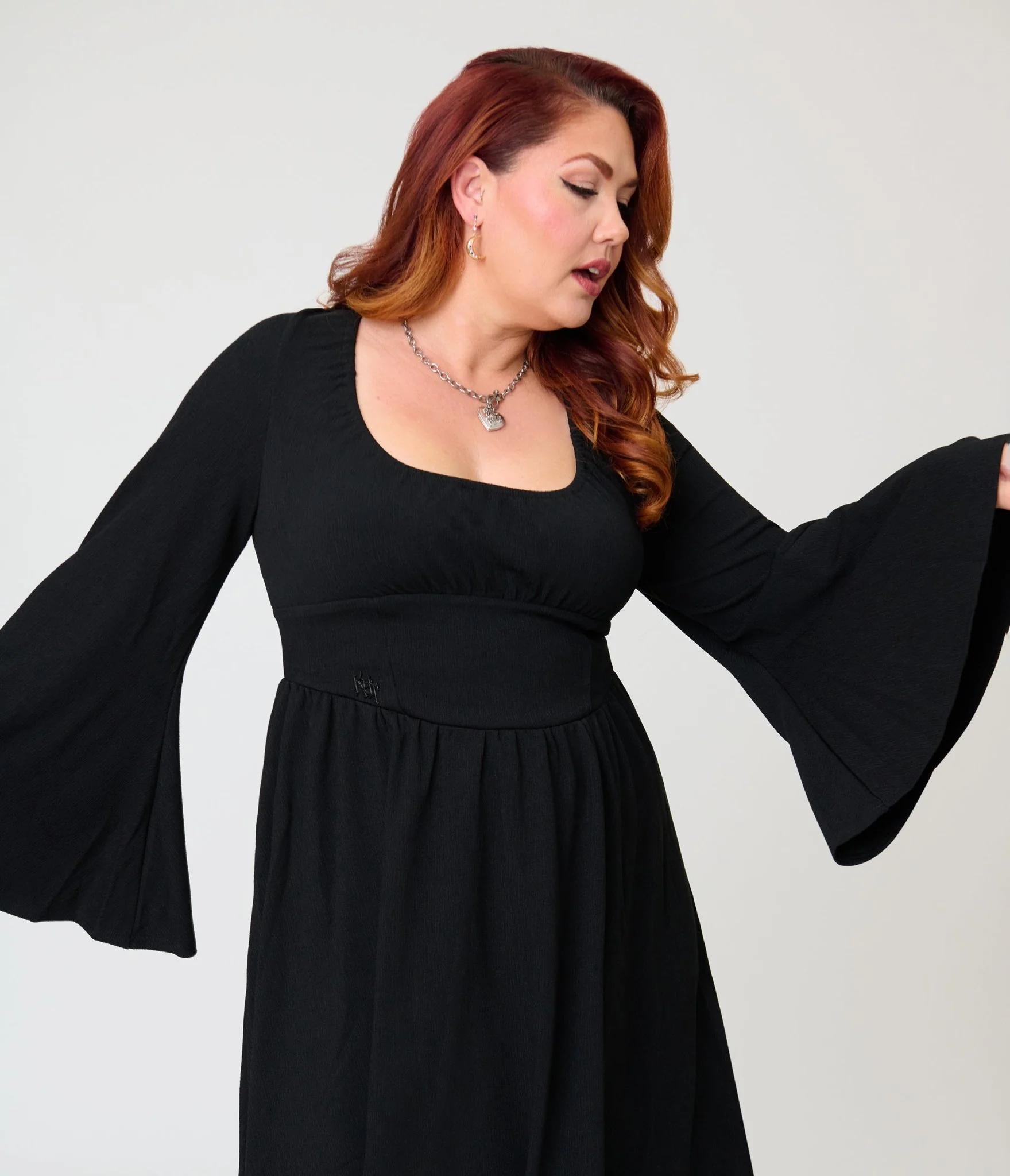 Kill Star Plus Size Black Eye Of Eris Hi-Low Dress - Image 3