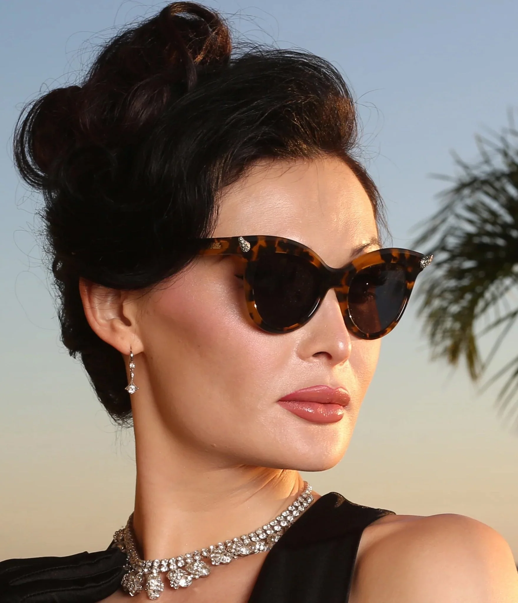 Lux De Ville Gold Tortoise Deville Sunglasses - Image 2