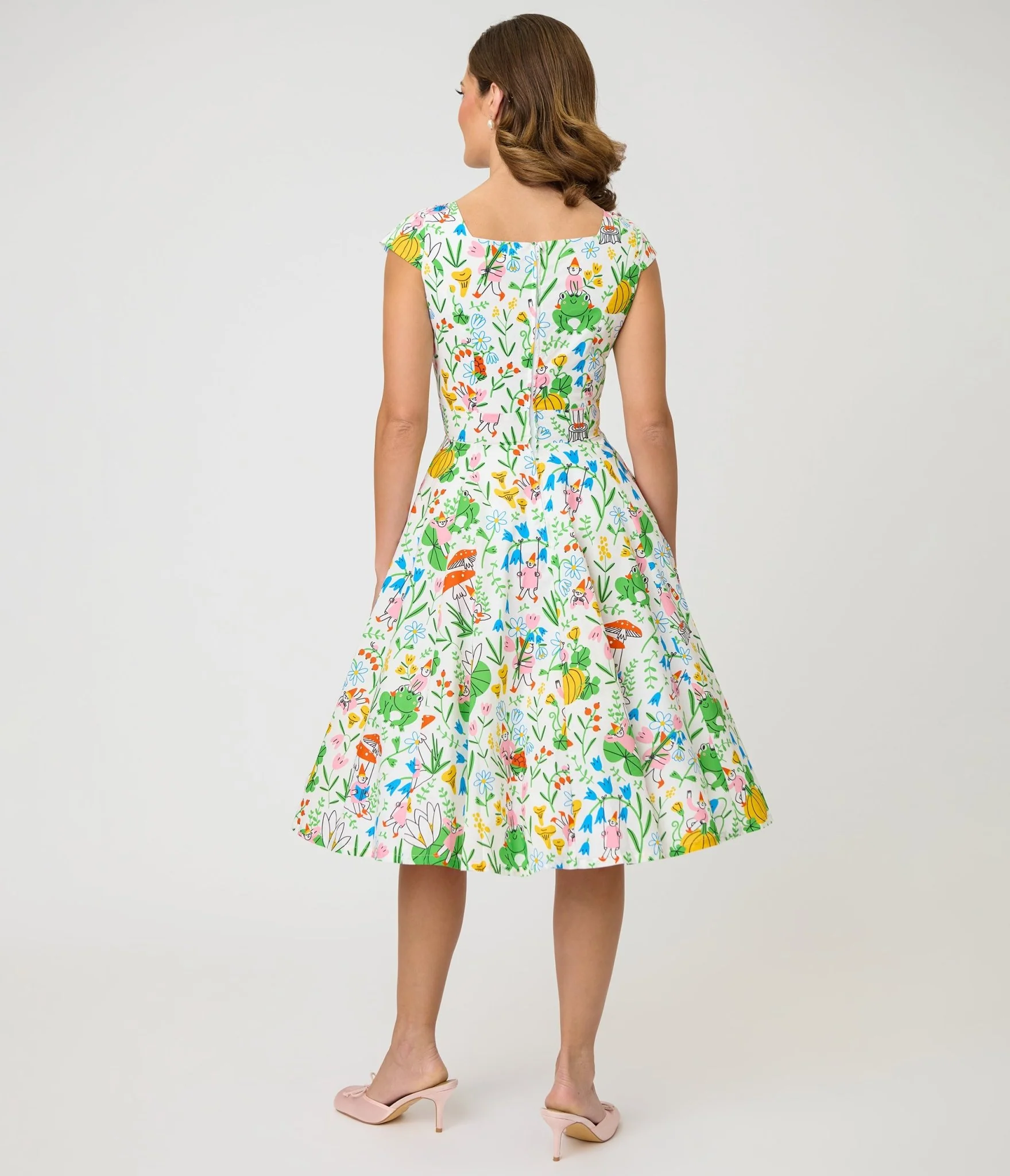 Magnolia Place Gnome & Frog Anna Swing Dress - Image 2