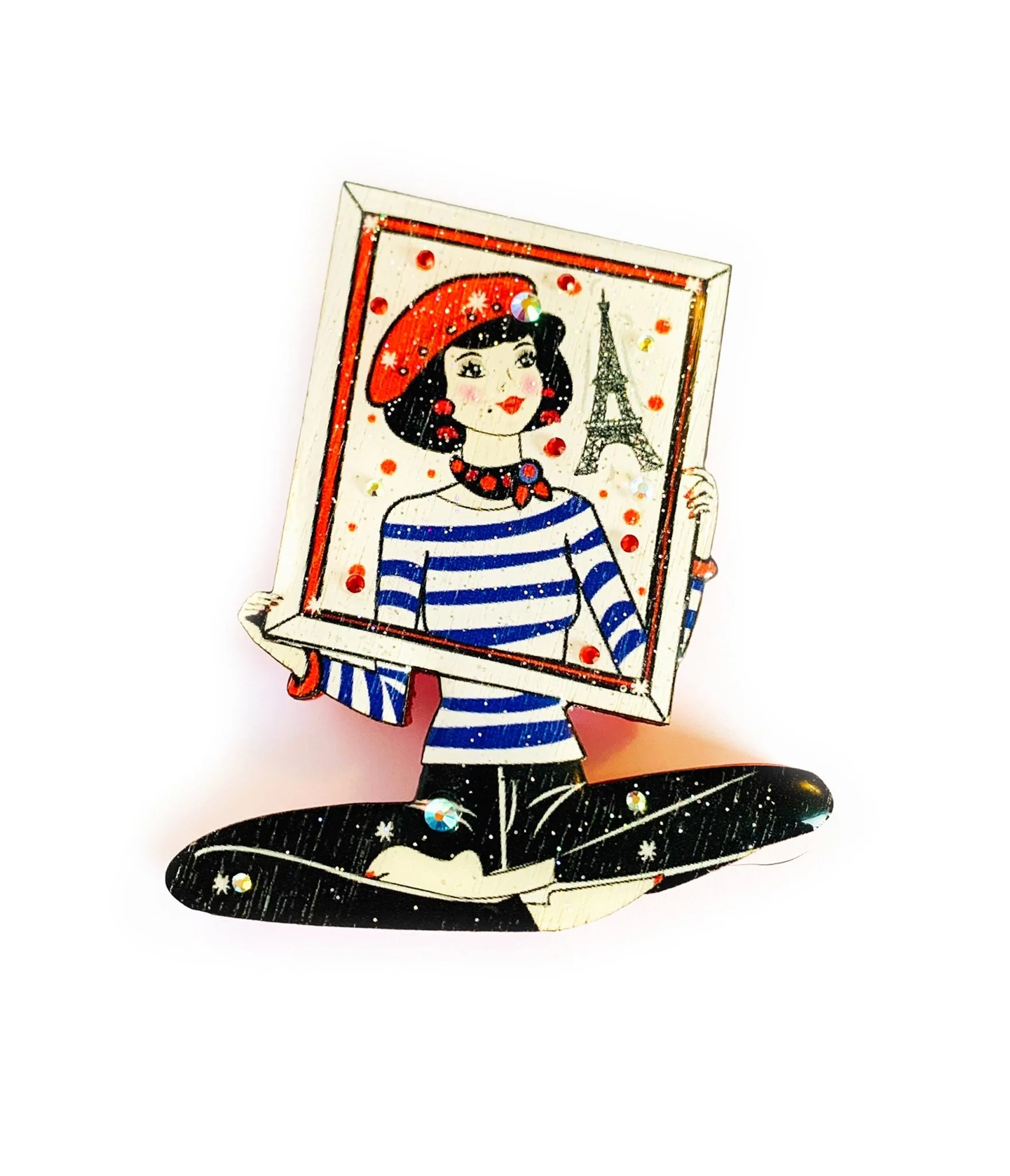 Parisian Girl Brooch