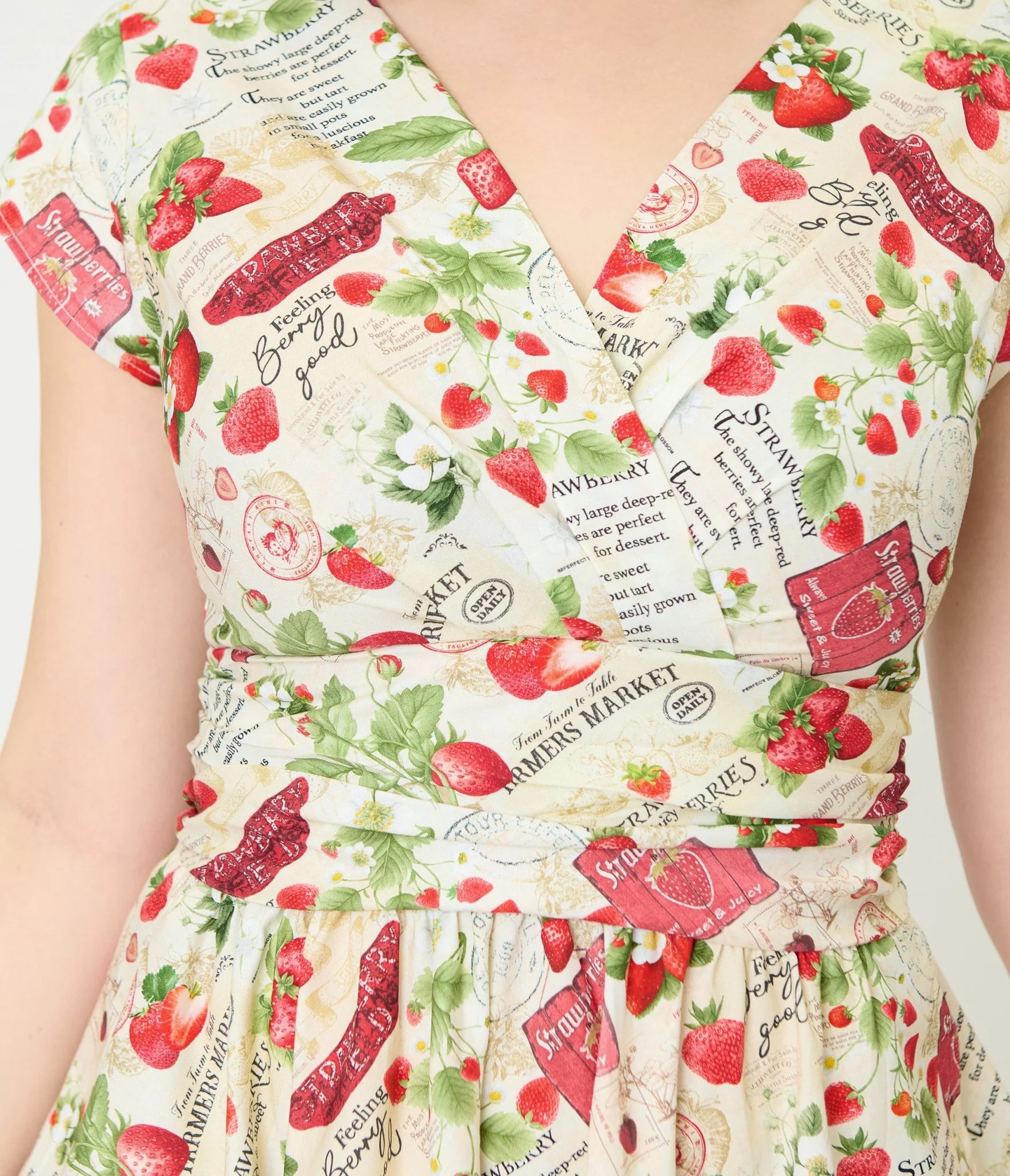 Retrolicious Strawberry Print Greta Swing Dress - Image 5