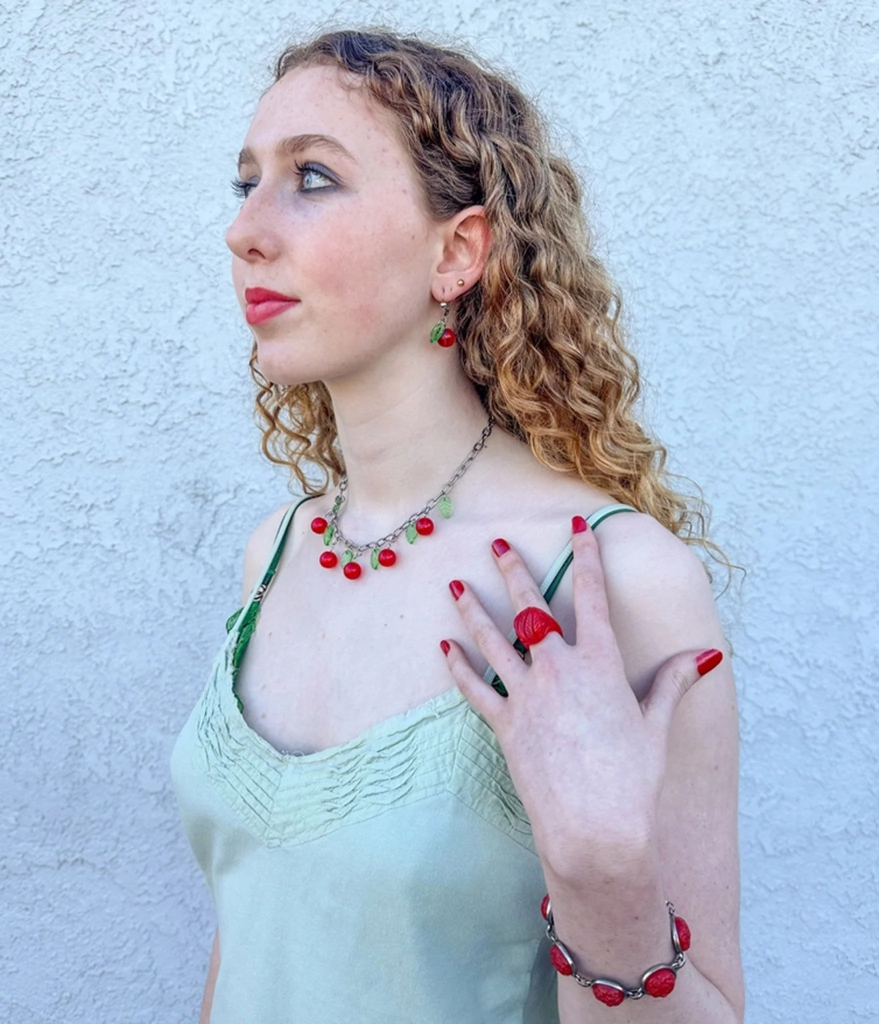 Retrolite Cherry Necklace - Image 2