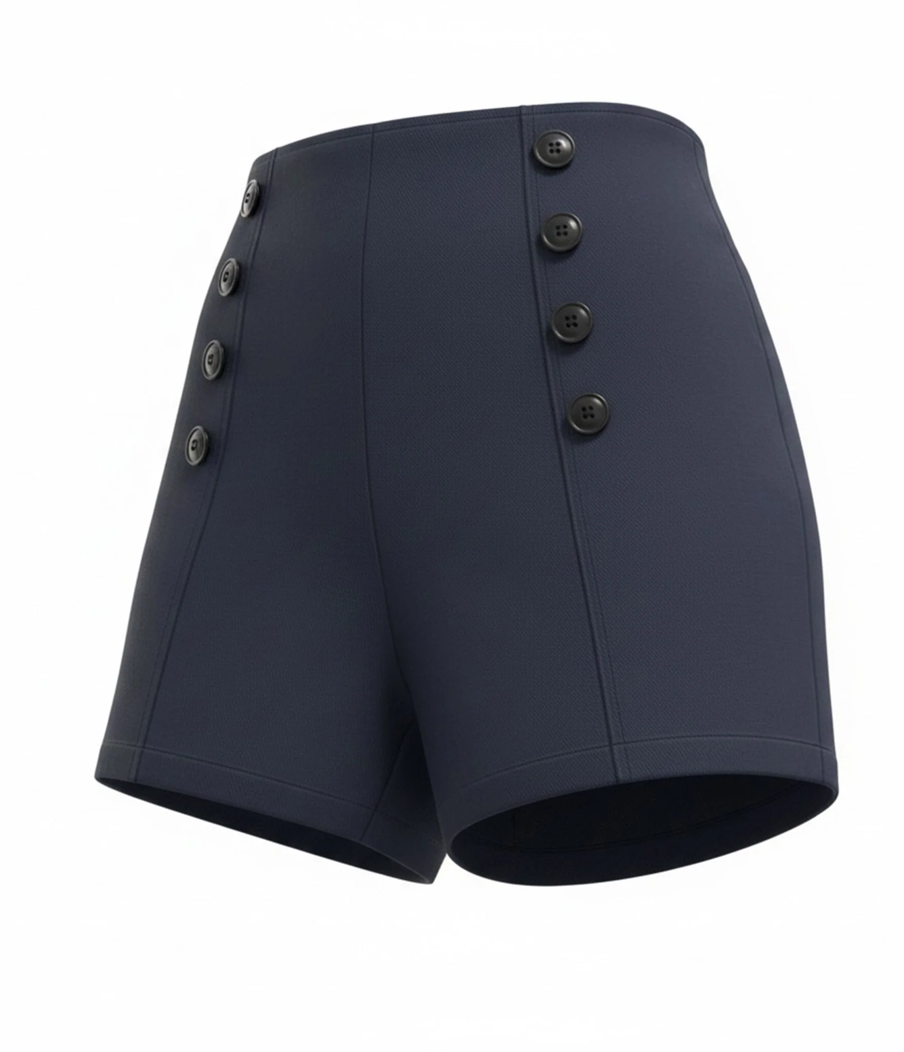 Rockin Bettie Navy High Waist Shorts - Image 3