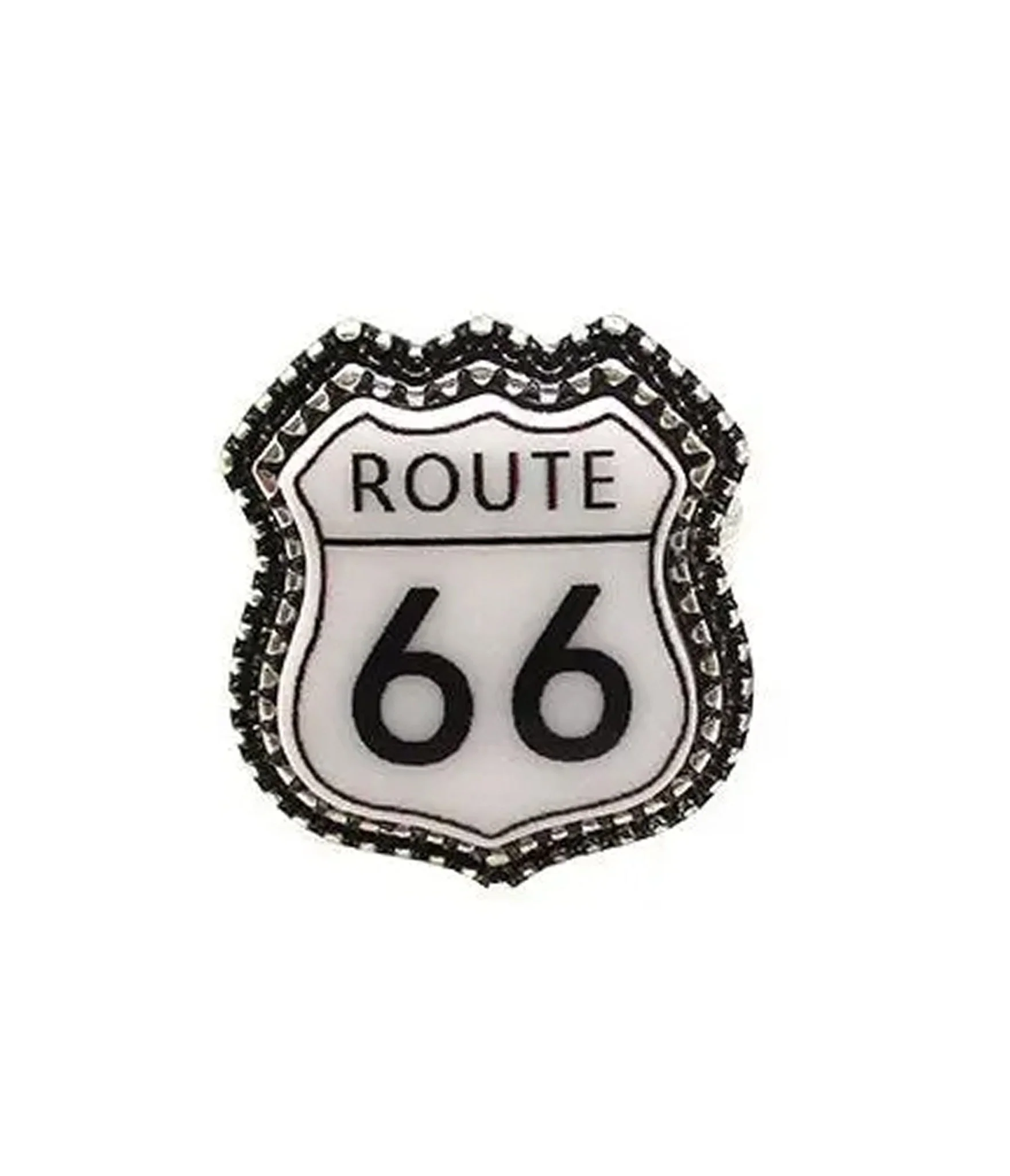 Route 66 Sign Cuff Ring
