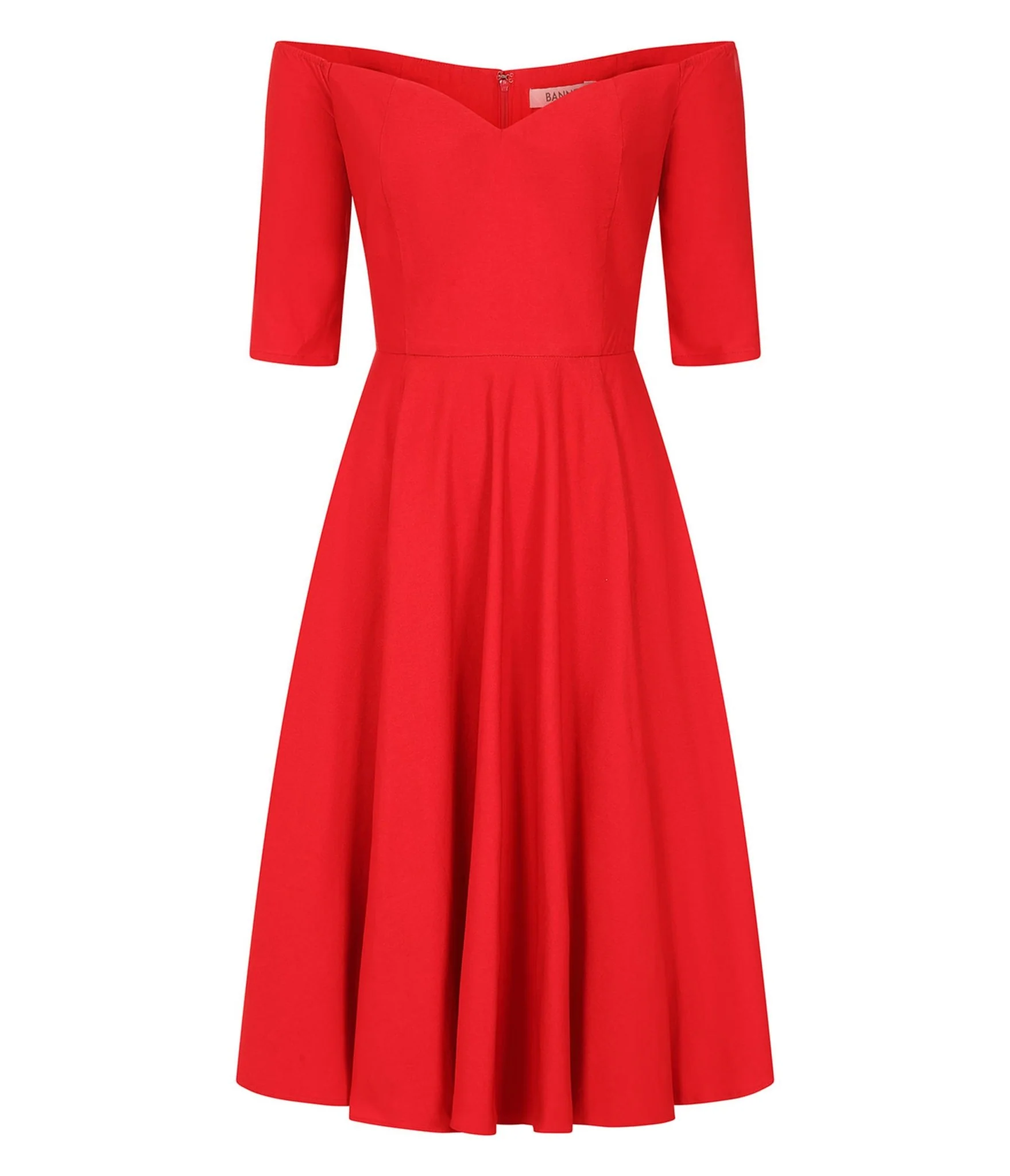 Royal Monk Red Amalia Swing Dress - Image 3