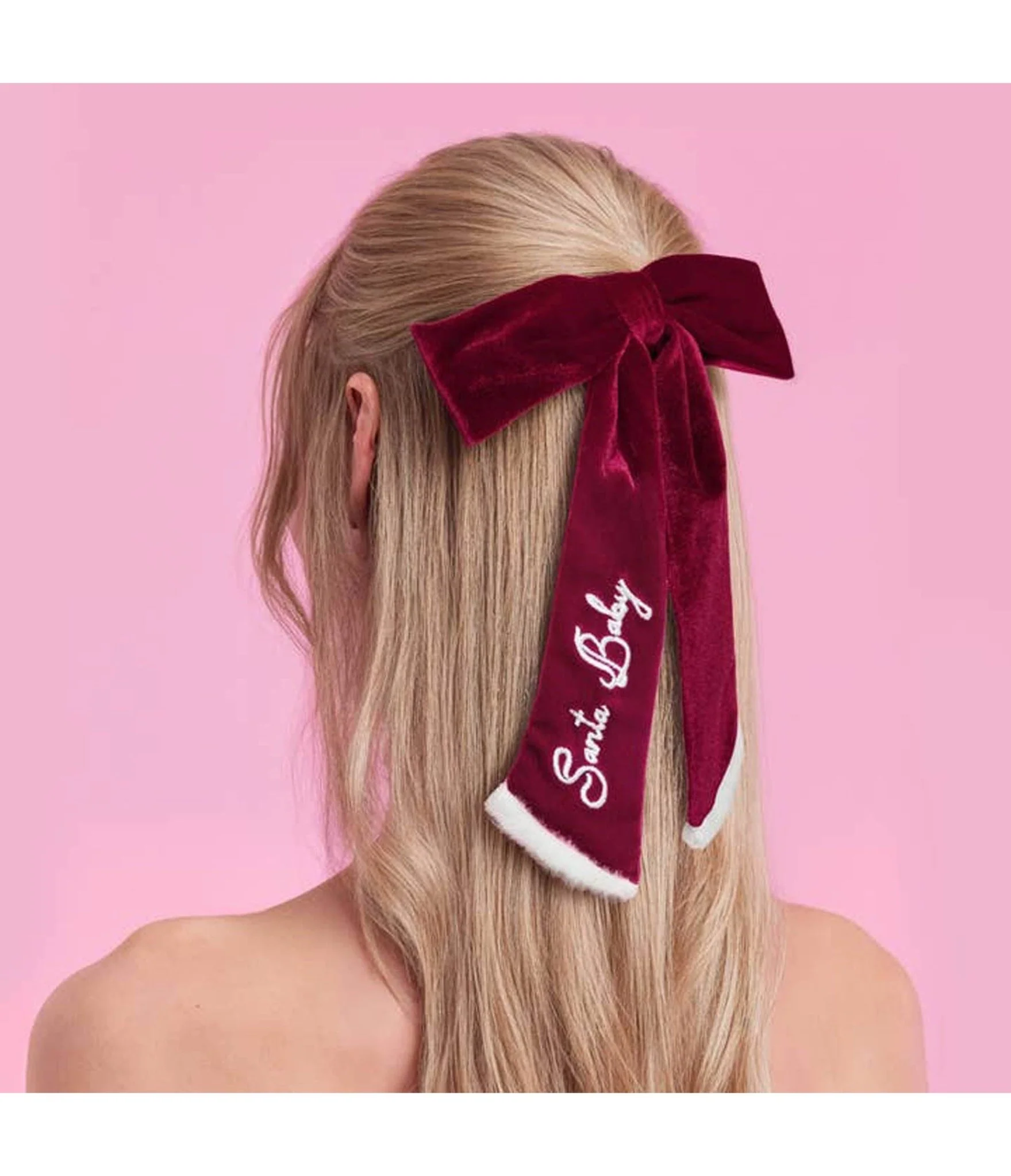 Santa Baby Bow Hair Clip