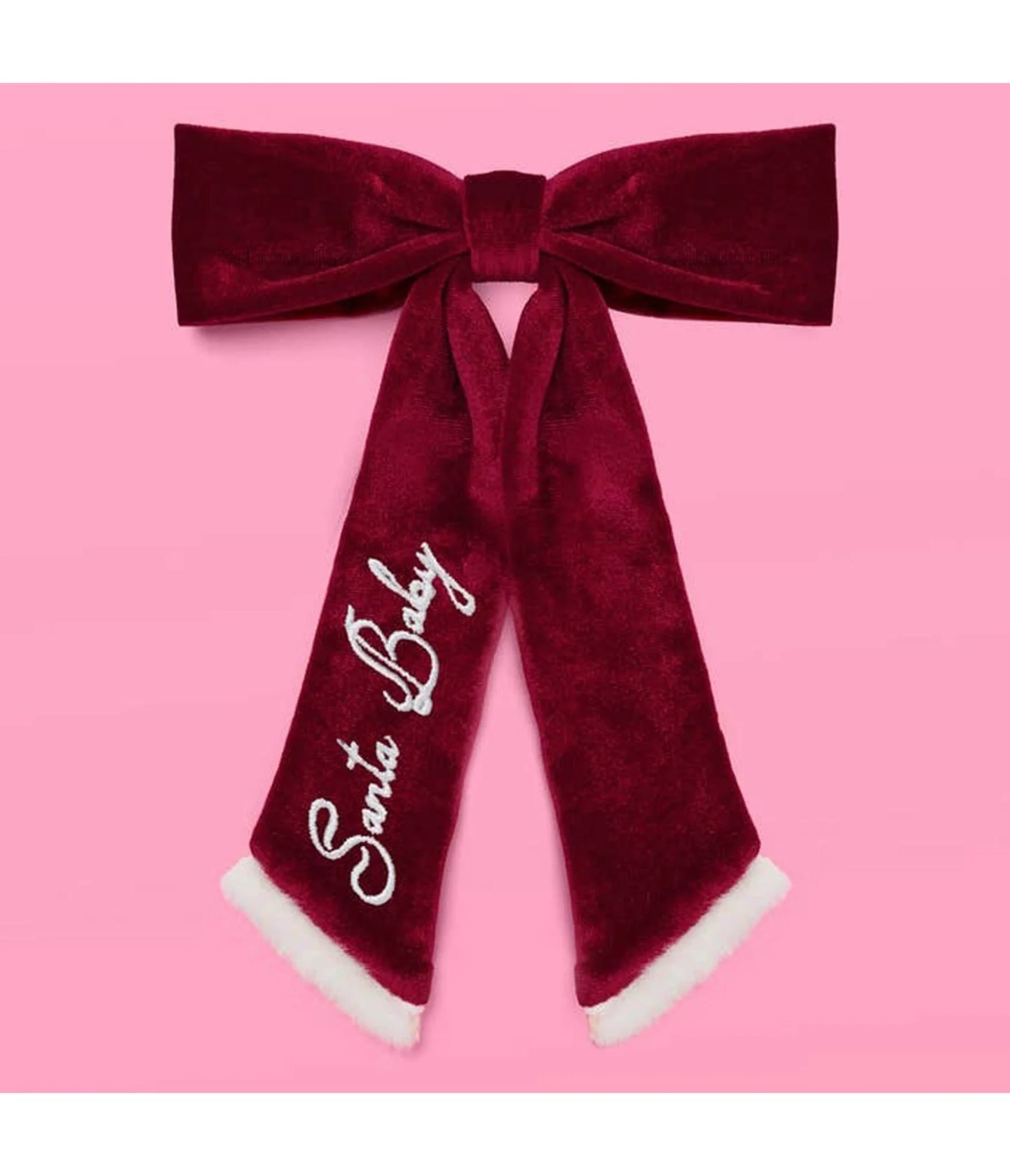 Santa Baby Bow Hair Clip - Image 2