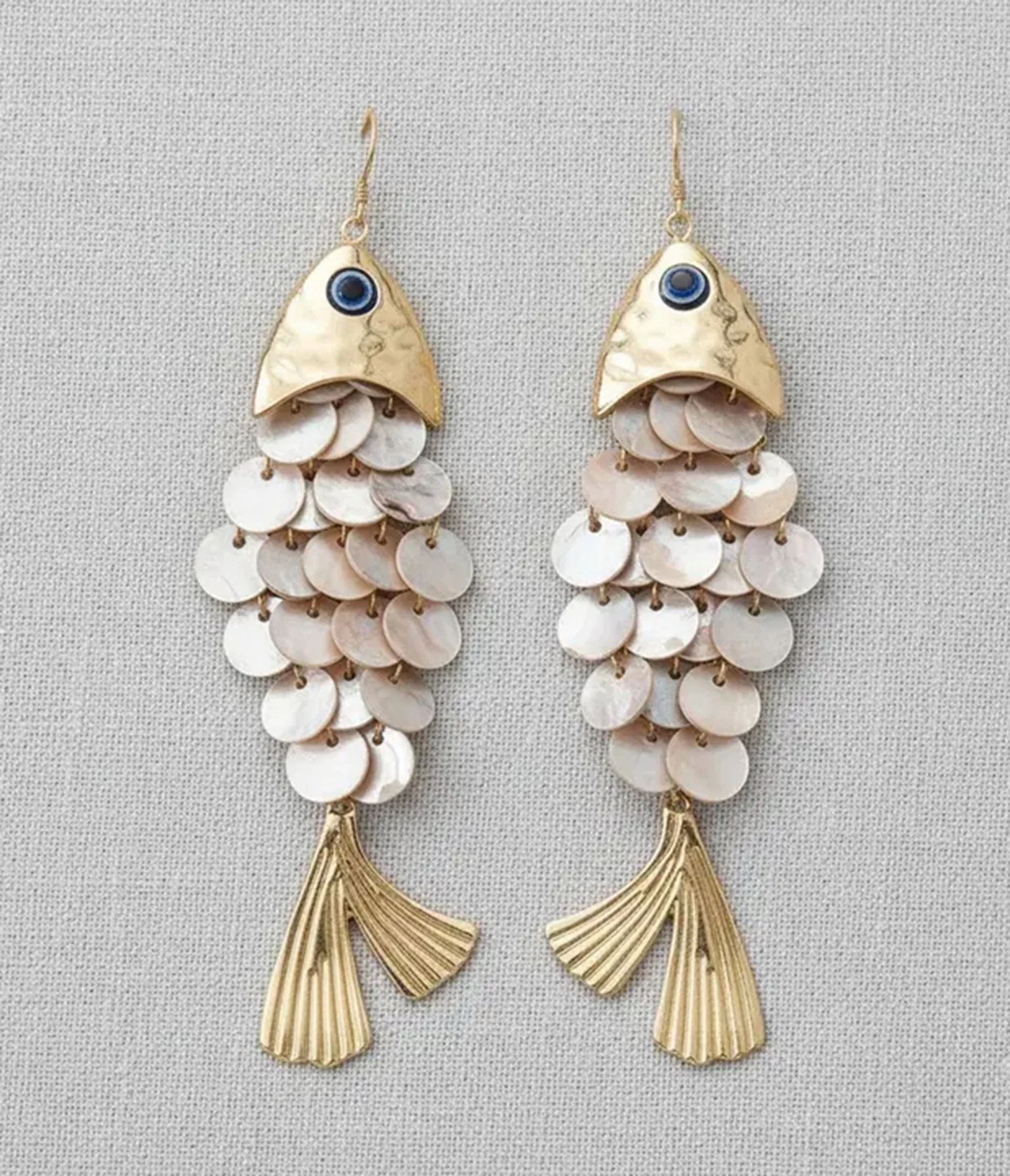 Shell Fish Dangle Earrings