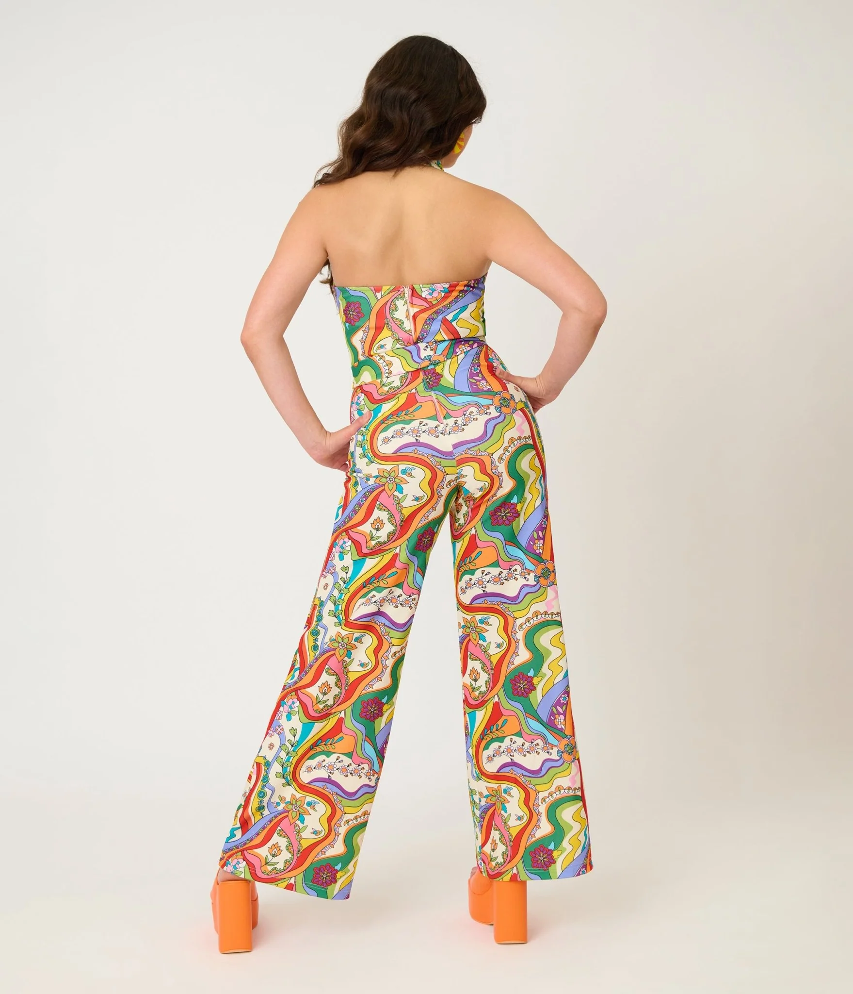 Smak Parlour Psychedelic Rainbow Glamour Goddess Jumpsuit - Image 2